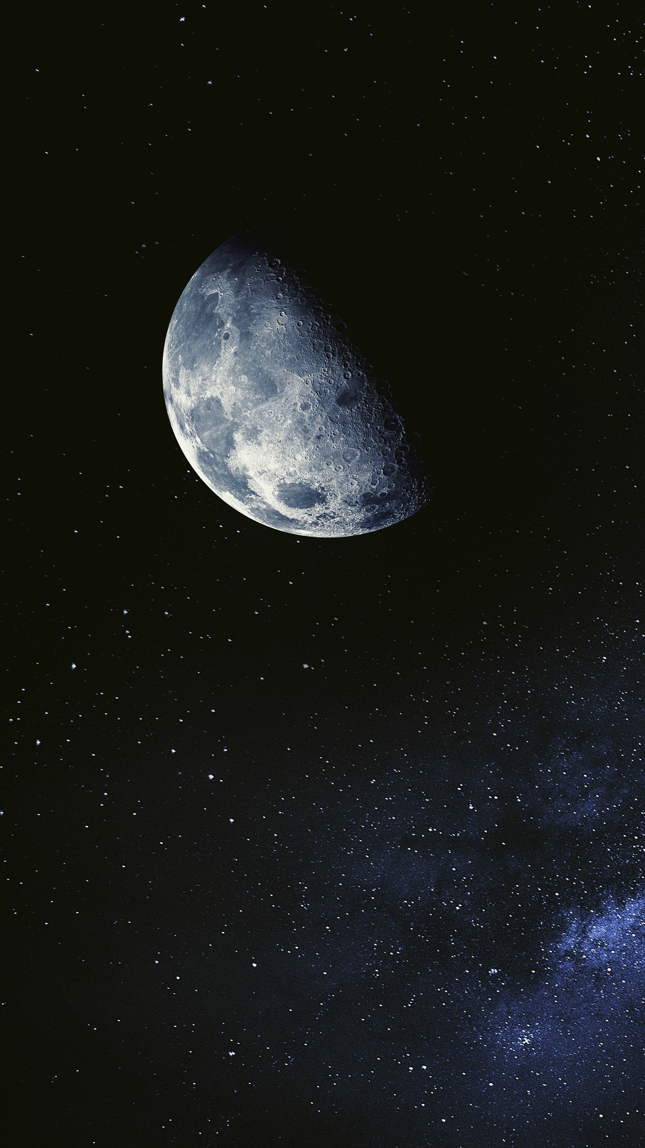 Moonlight, Captivating night sky, HD quality, Phone wallpaper, 2160x3840 4K Phone