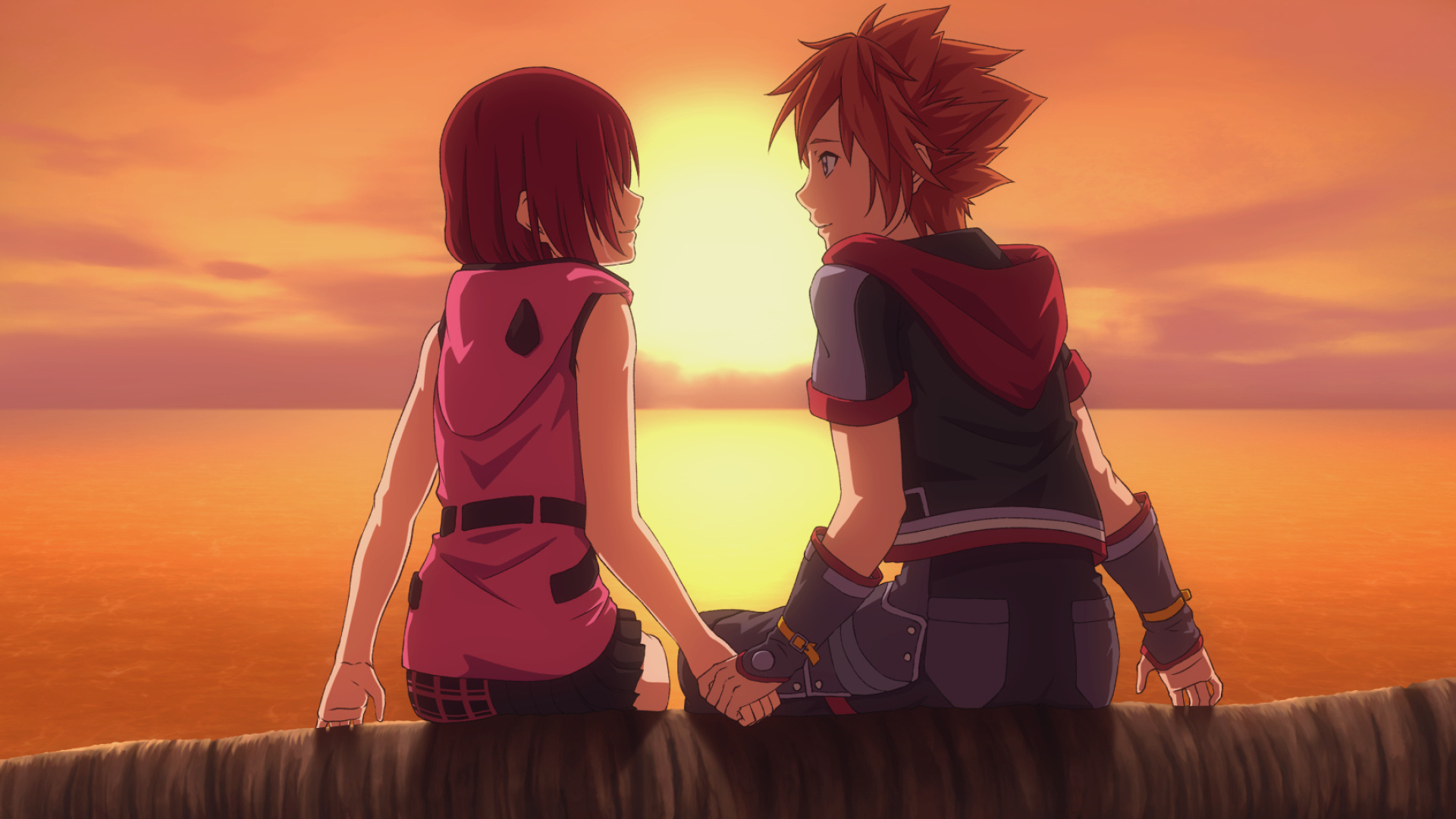 Kairi, Kingdom Hearts wallpaper, Anime style, Charming character, 1920x1080 Full HD Desktop