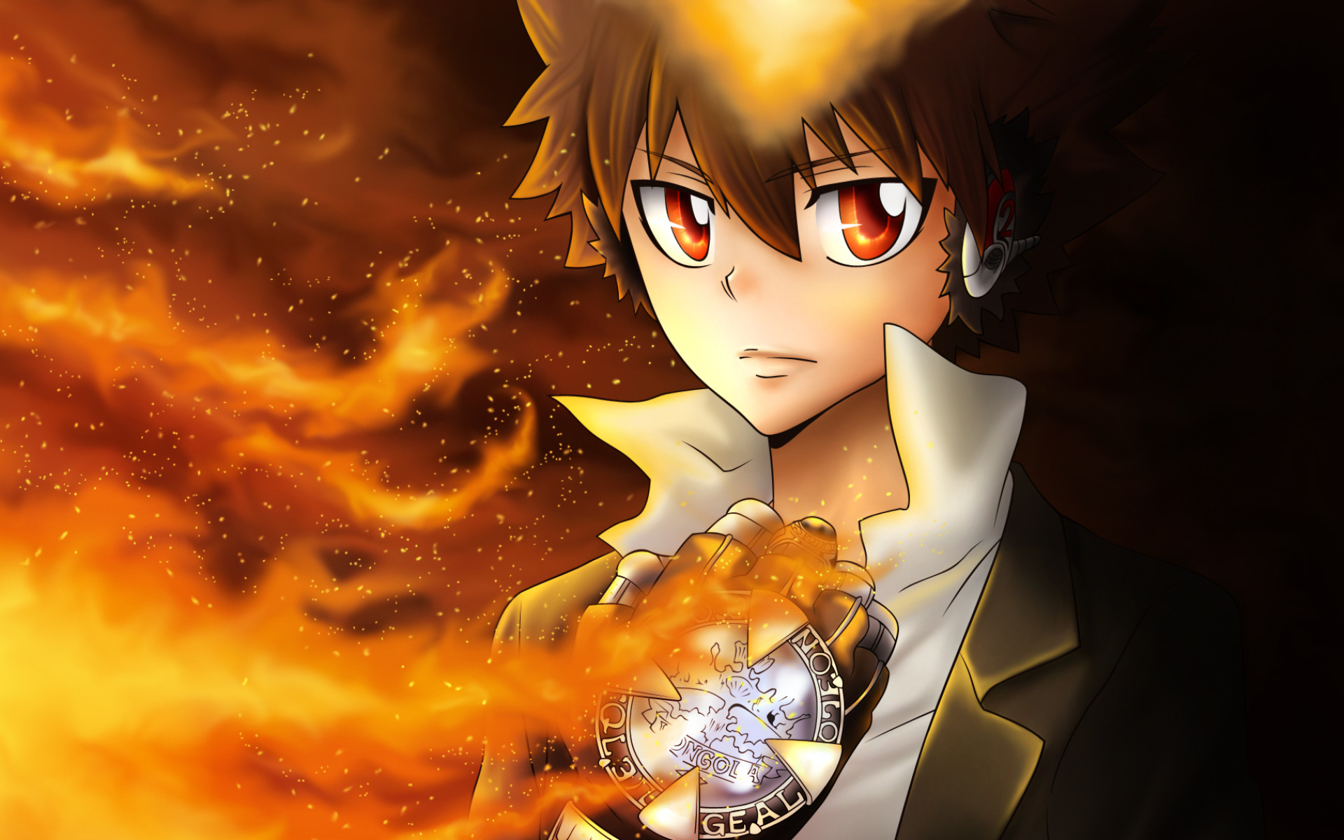 Katekyo Hitman Reborn!, Tsunayoshi Sawada, Artwork, Tsuna, 1920x1200 HD Desktop