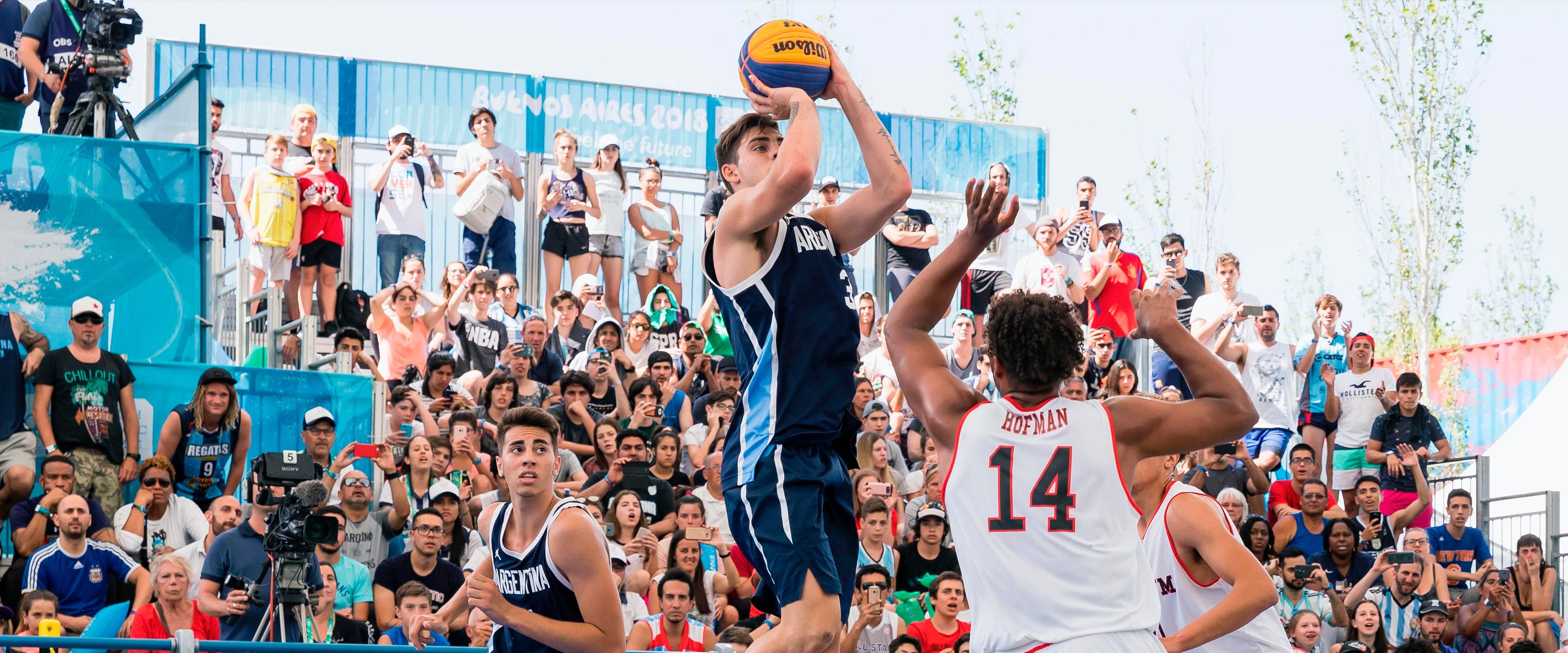 Buenos Aires 2018 Olympics, 3x3 Basketball Wallpaper, 3840x1600 Dual Screen Desktop