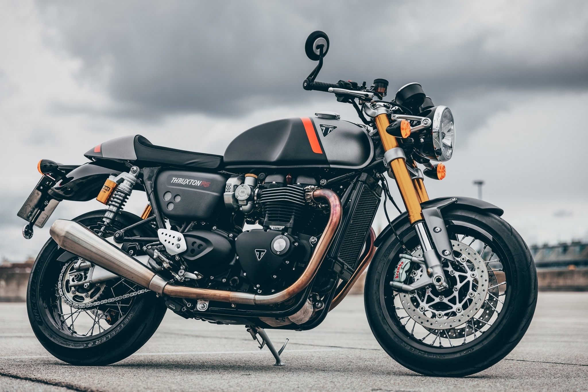 Triumph Thruxton RS, Auto industry, Triumph Thruxton RS 2021, Gentleman racer, 2050x1370 HD Desktop