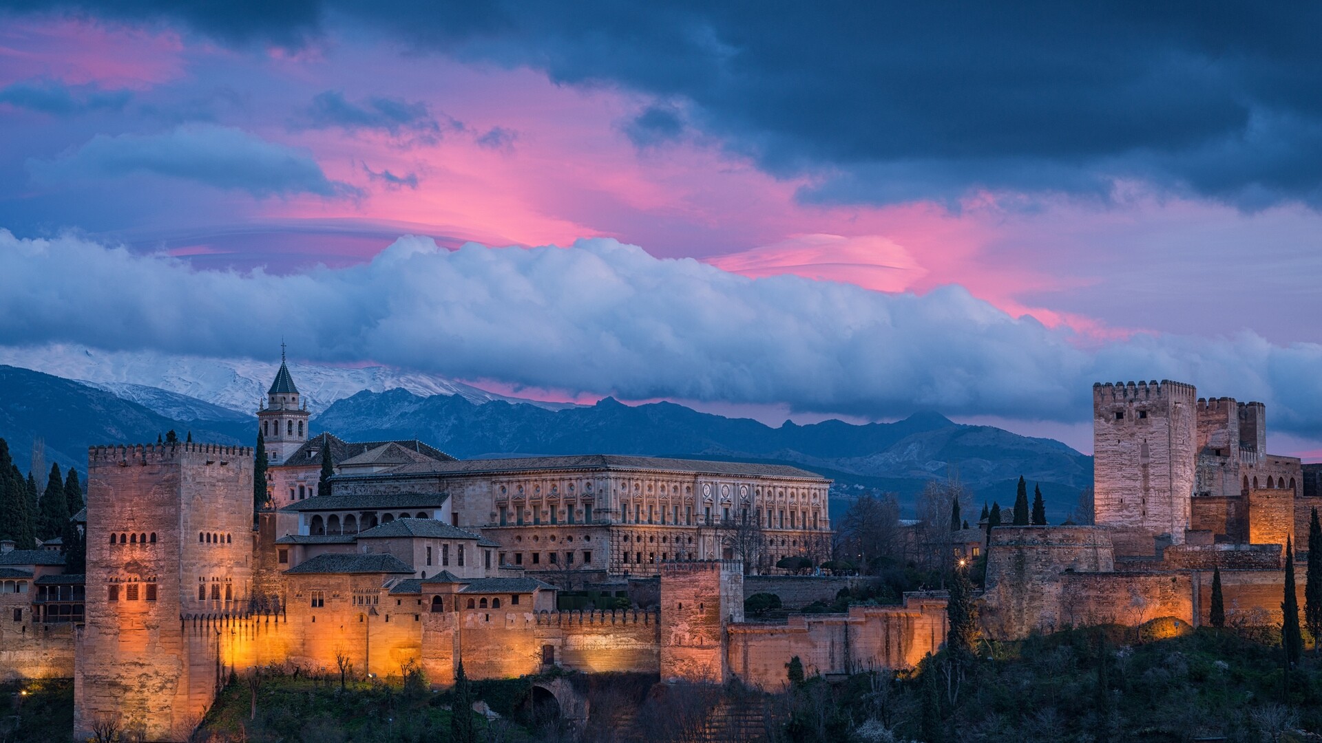 Alhambra, Spain Wallpaper, 1920x1080 Full HD Desktop