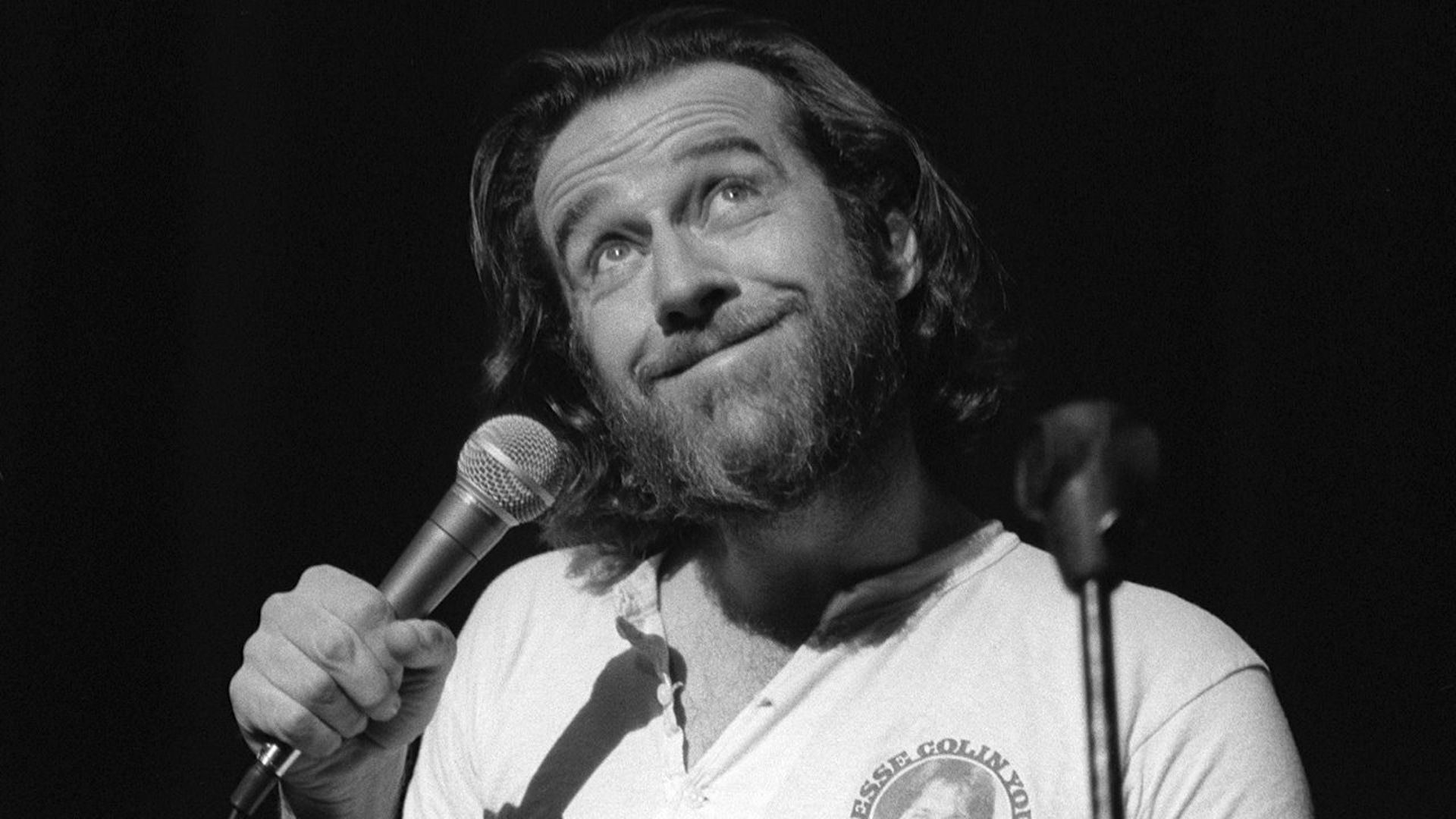 George Carlin biopic, Iconic comedian's life, Moneyball screenwriter, Animated conversations, 1920x1080 Full HD Desktop