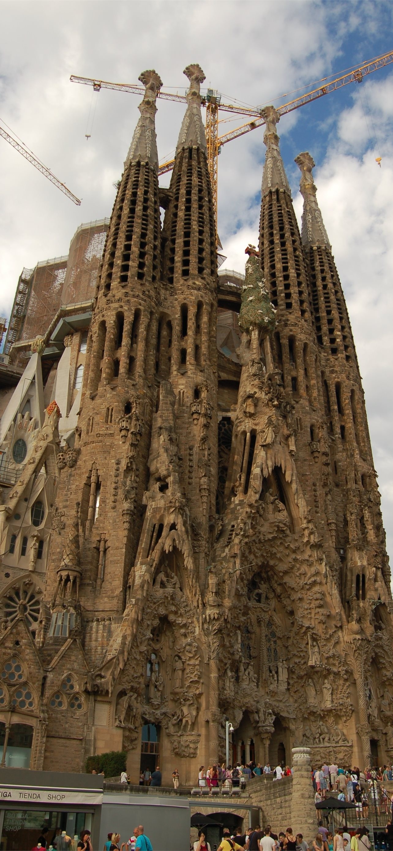 Gaudi's genius, Captivating structure, Sacred heart, Barcelona gem, 1290x2780 HD Phone