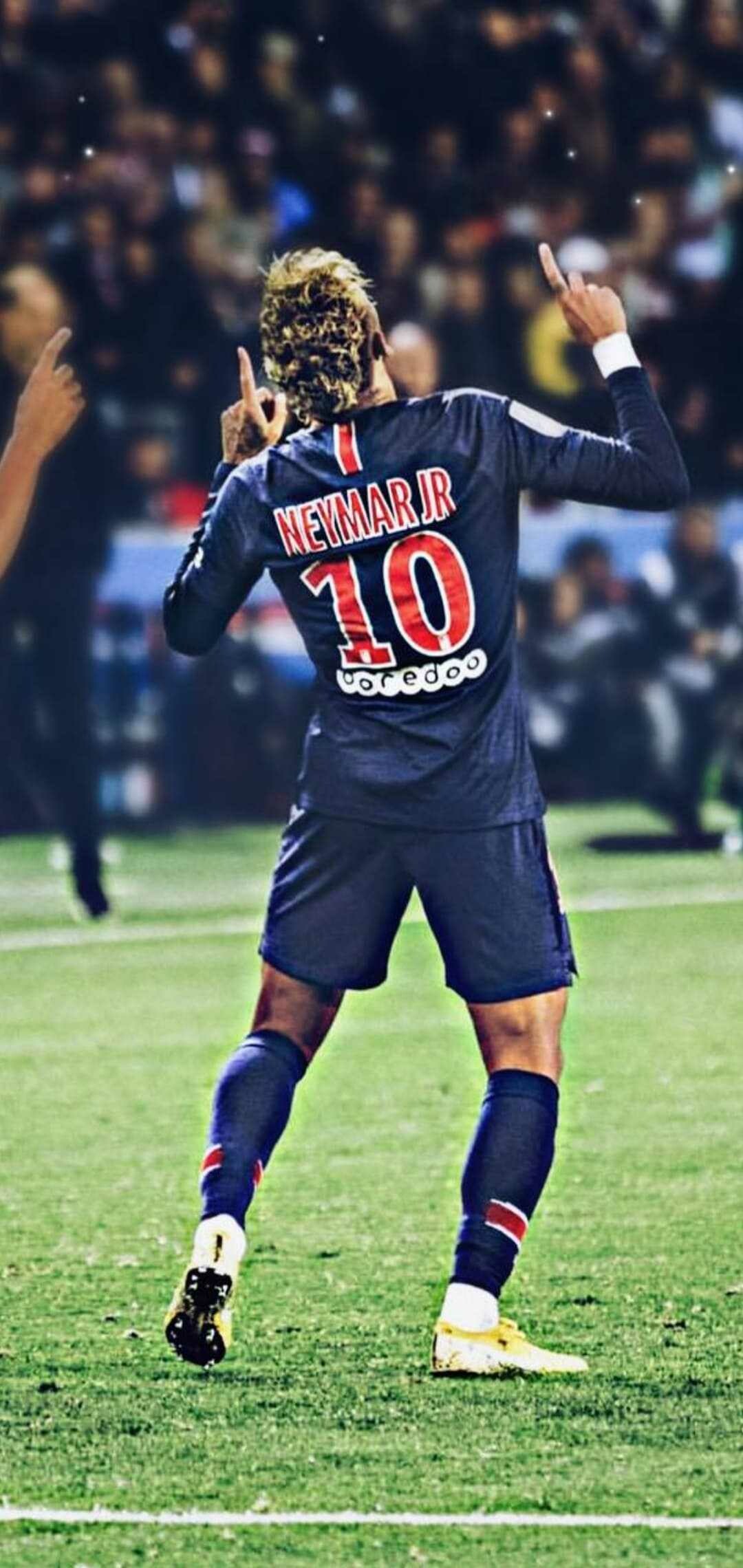 Neymar, Celebrity footballer, Striking visuals, Image backgrounds, 1080x2280 HD Phone