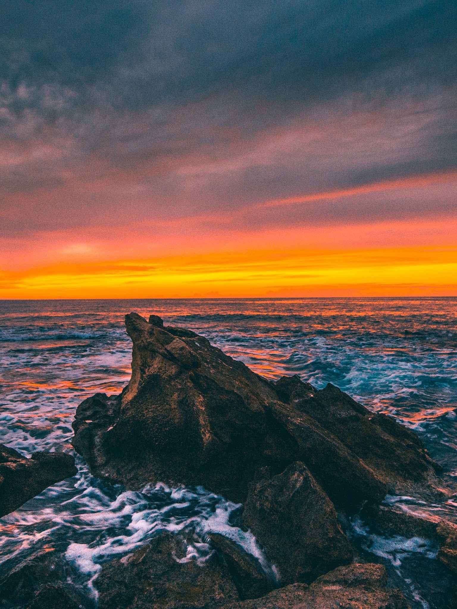 Sea sunset sky clouds, Seascape, Natures scenery, Phone, 1540x2050 HD Phone