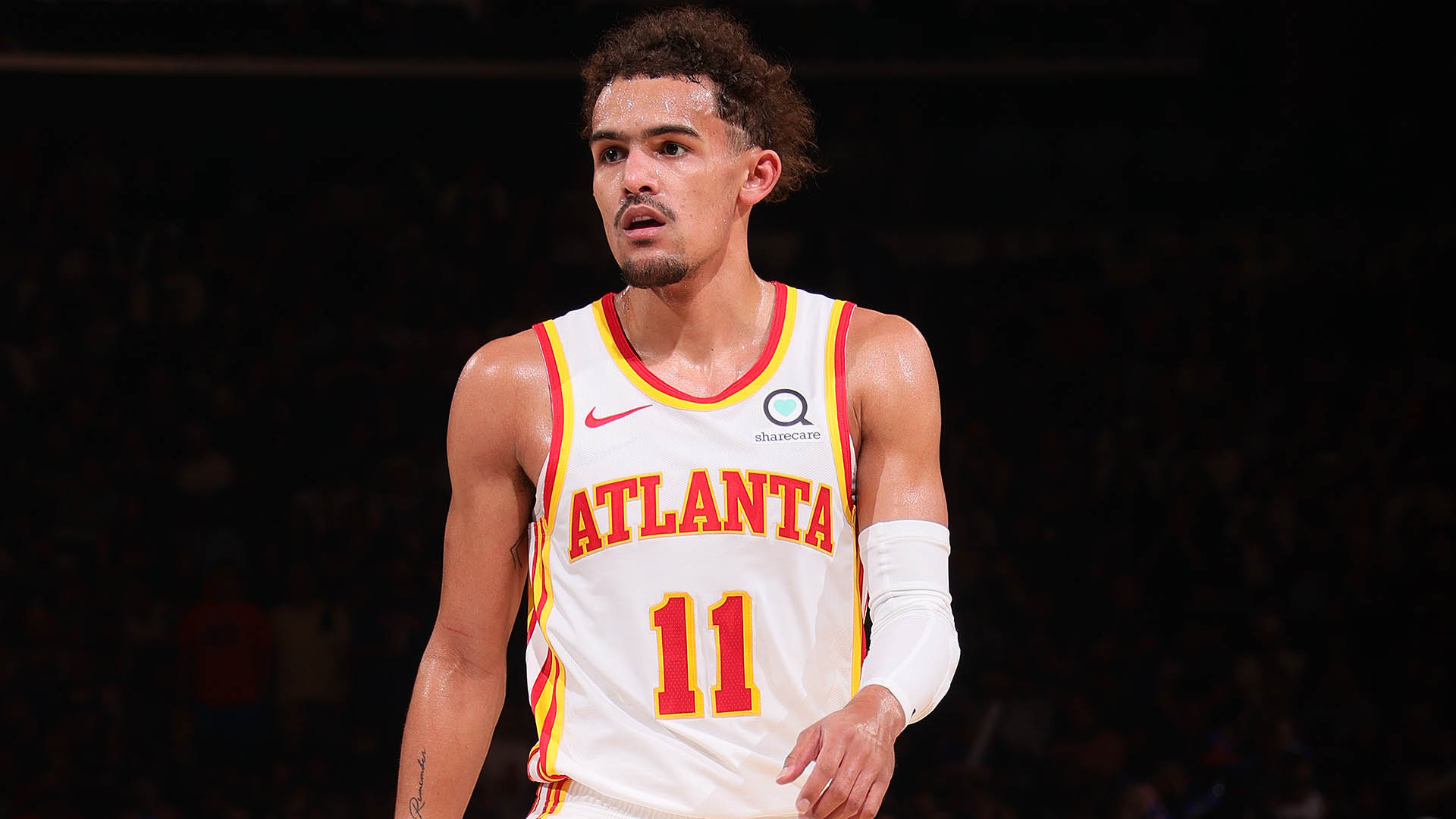 Trae Young, Disruptive fan, Knicks ban, Player's safety, 1920x1080 Full HD Desktop