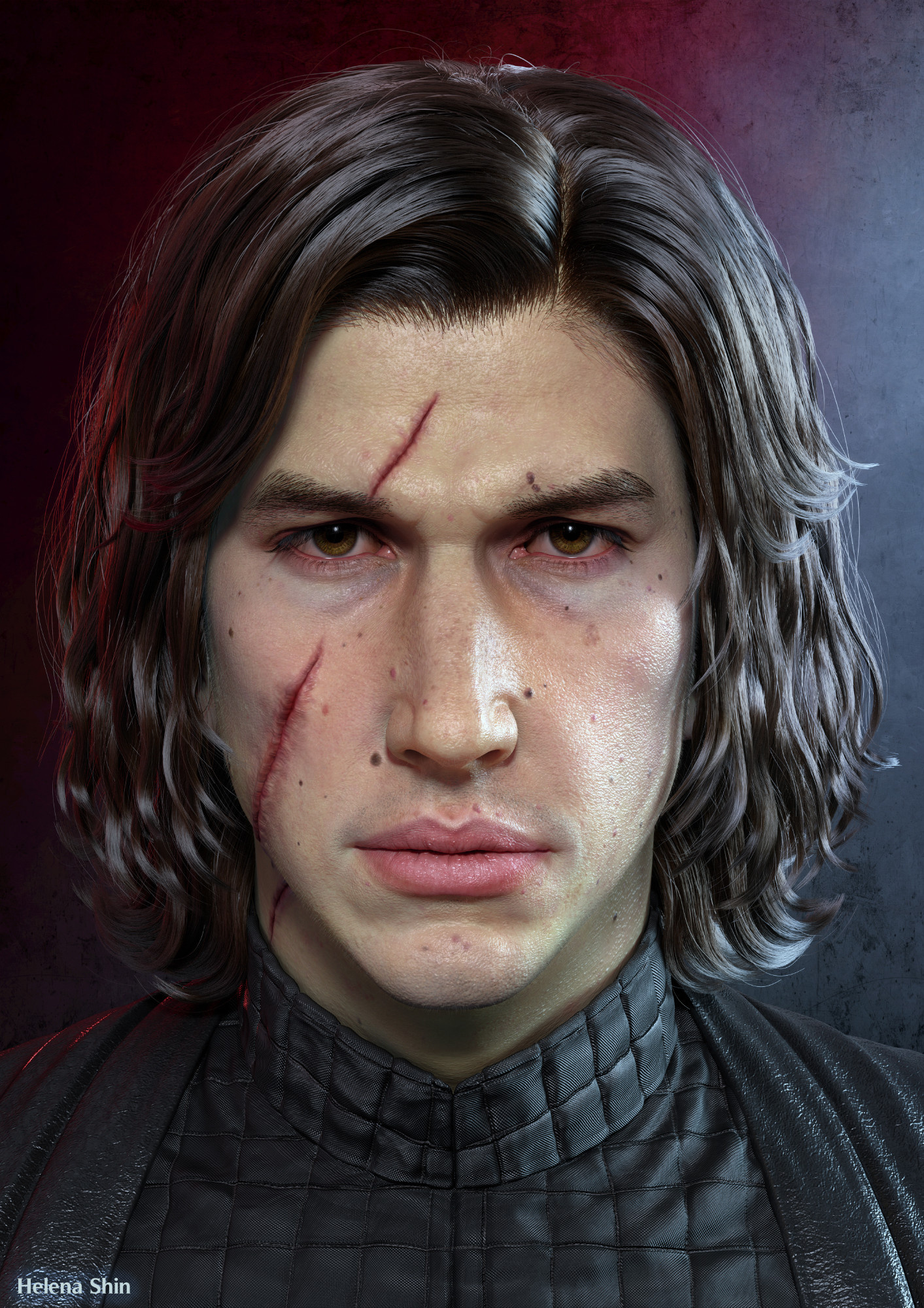 Kylo Ren, Star Wars, Fanart, Artstation, 1420x2000 HD Phone