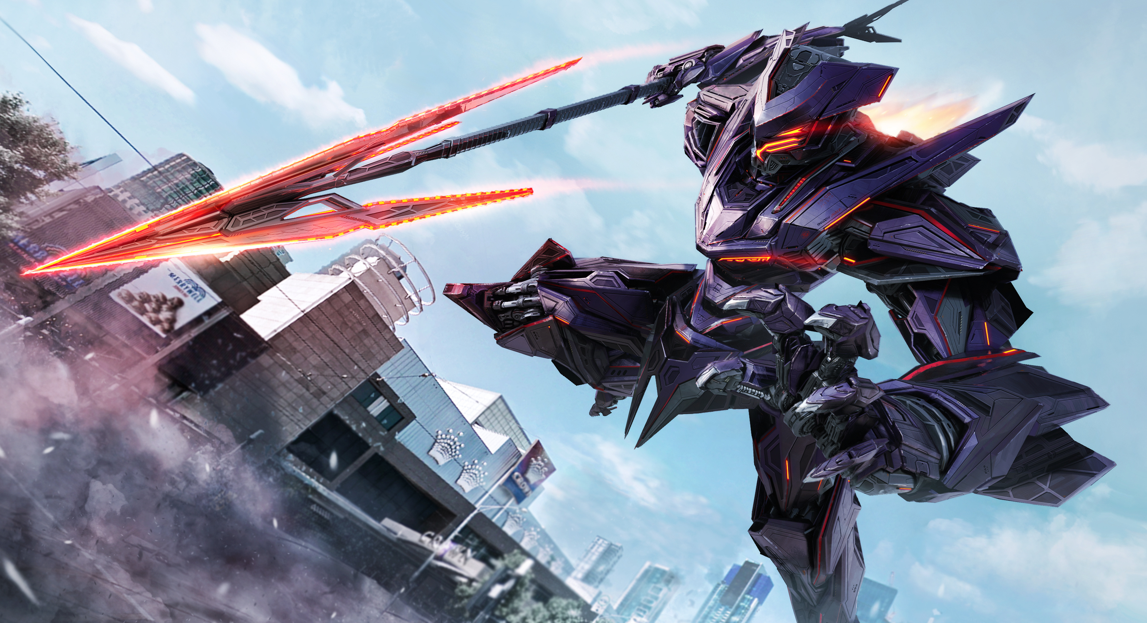 Shadow Javelin, Pacific Rim Wallpaper, 3680x2000 HD Desktop