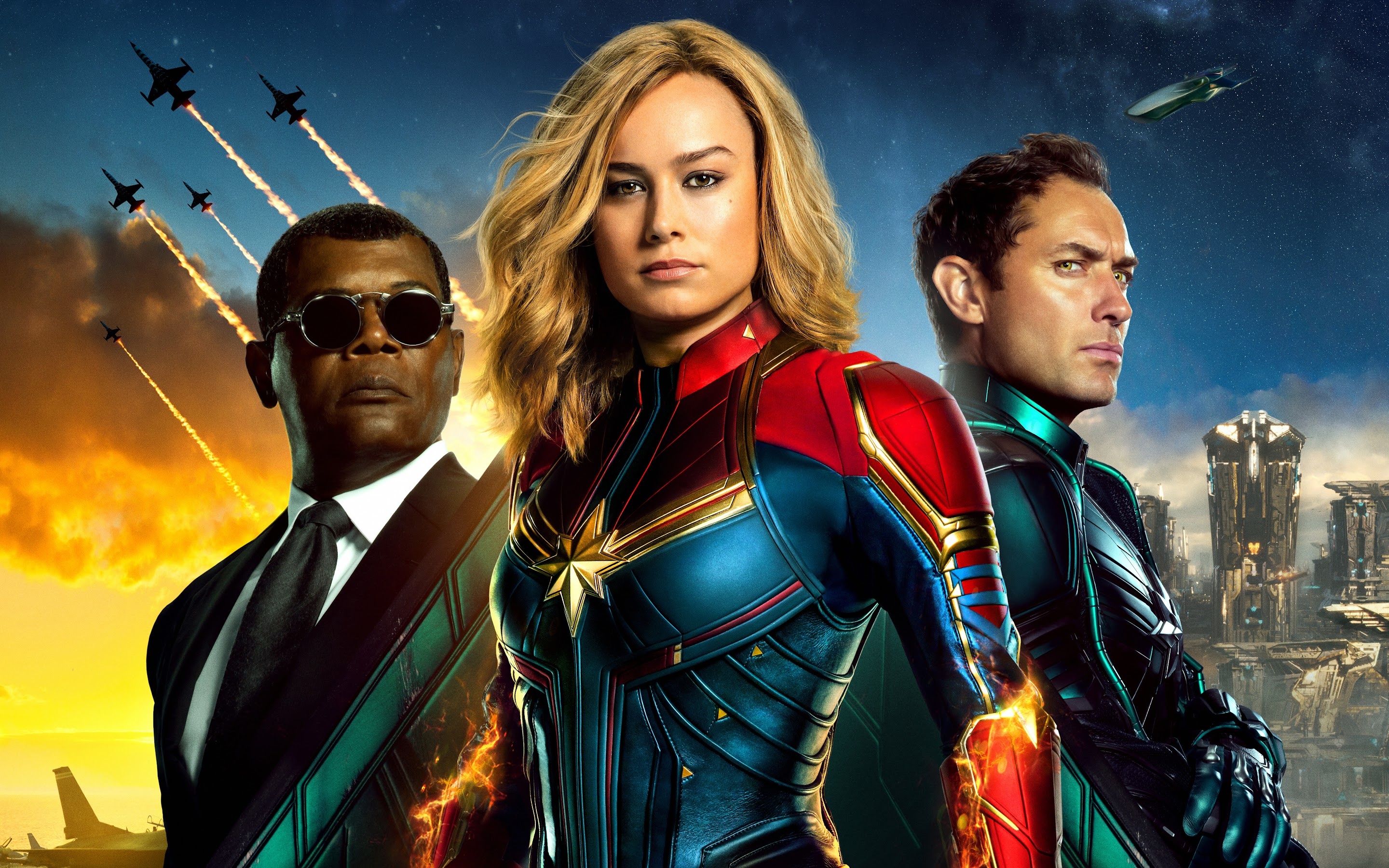 Captain Marvel, Filmbesetzung, Telefon, iPhone, 2880x1800 HD Desktop