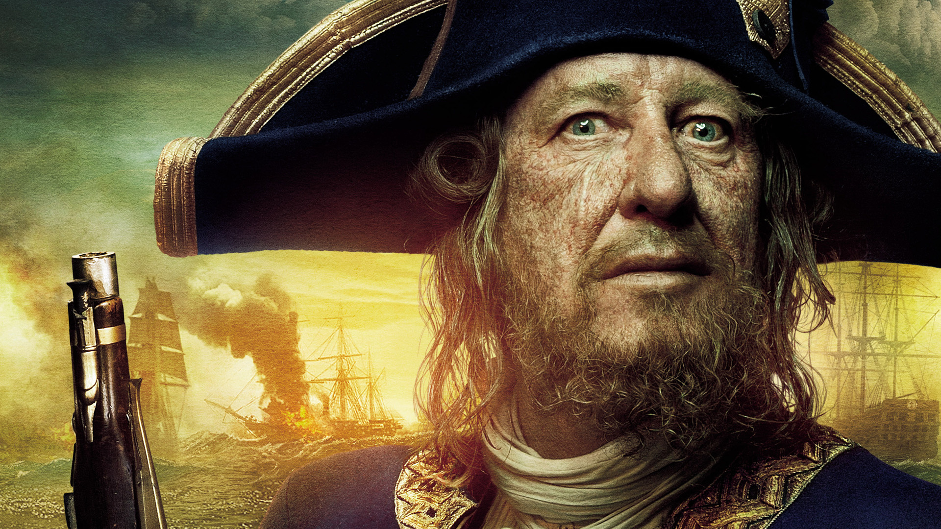 Geoffrey Rush, Hector Barbossa, Wallpaper ID 870332, 1920x1080 Full HD Desktop