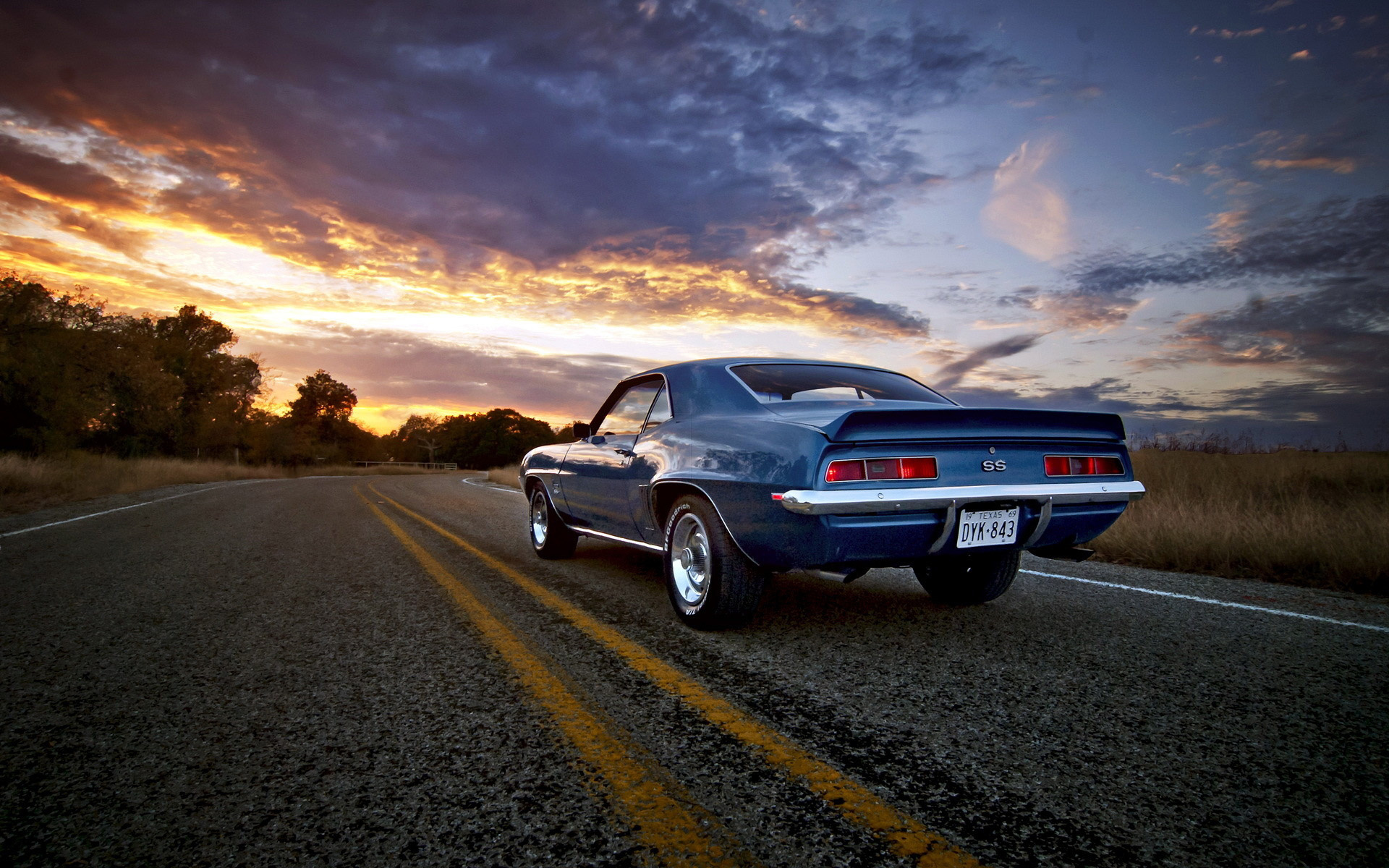 1969 Model Back View, Chevrolet Camaro Wallpaper, 1920x1200 HD Desktop