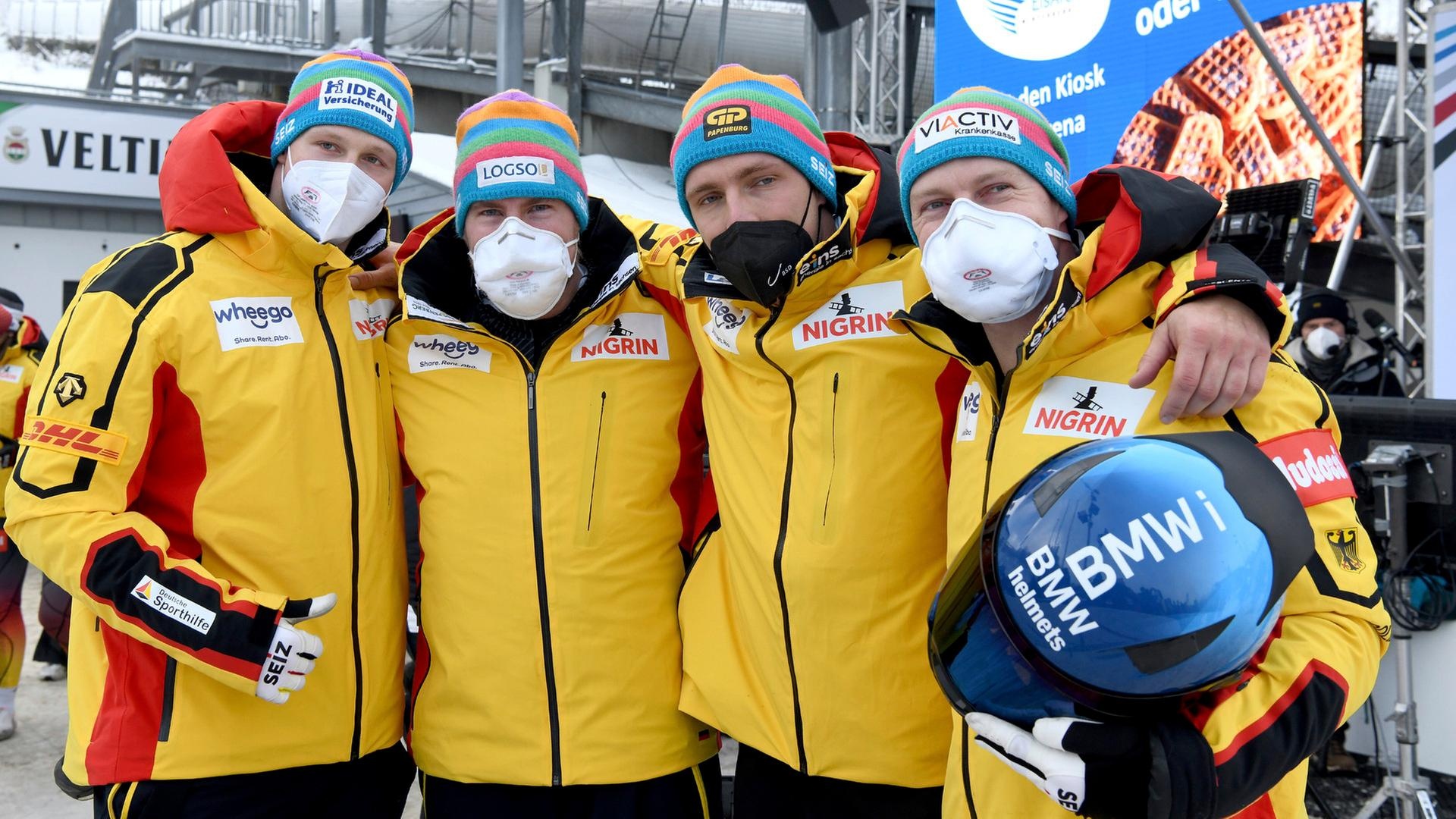 Francesco Friedrich, Four-man bobsled winner, Winning streak, Johannes Lochner, 1920x1080 Full HD Desktop