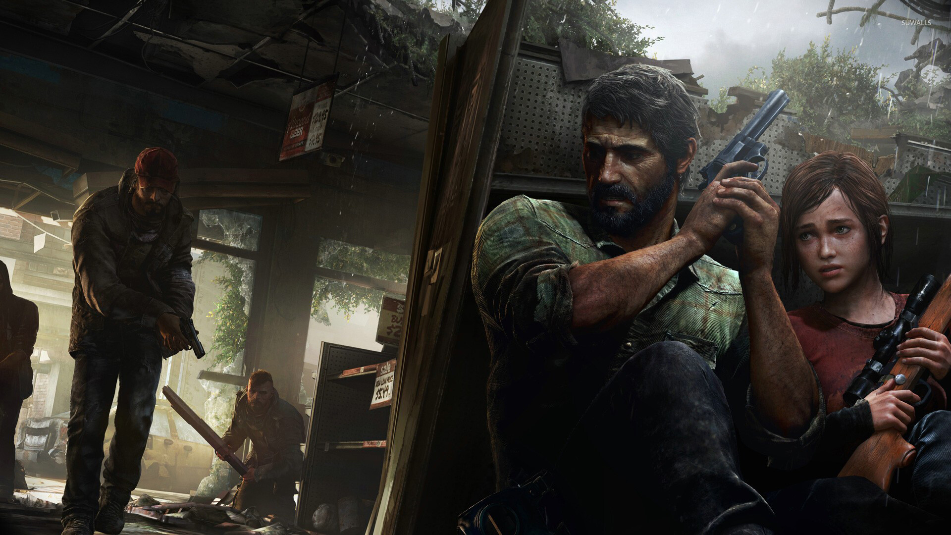 The Last of Us, Dark atmospheres, Immersive gameplay, Thrilling suspense, 1920x1080 Full HD Desktop