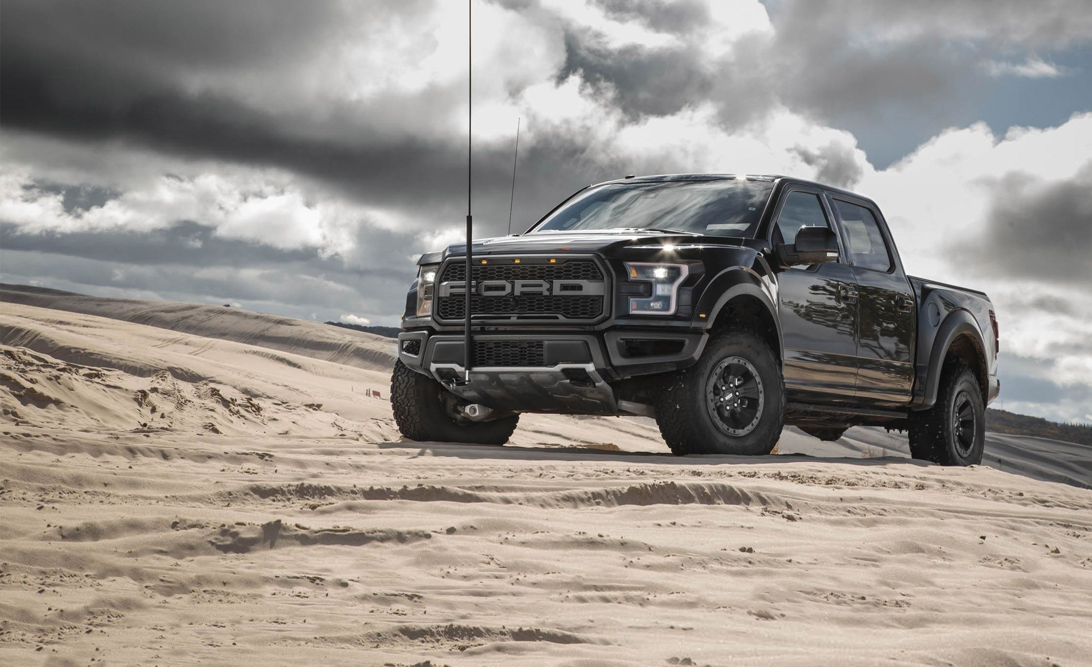 Ford F-150, Black Raptor, Top free backgrounds, 2250x1380 HD Desktop