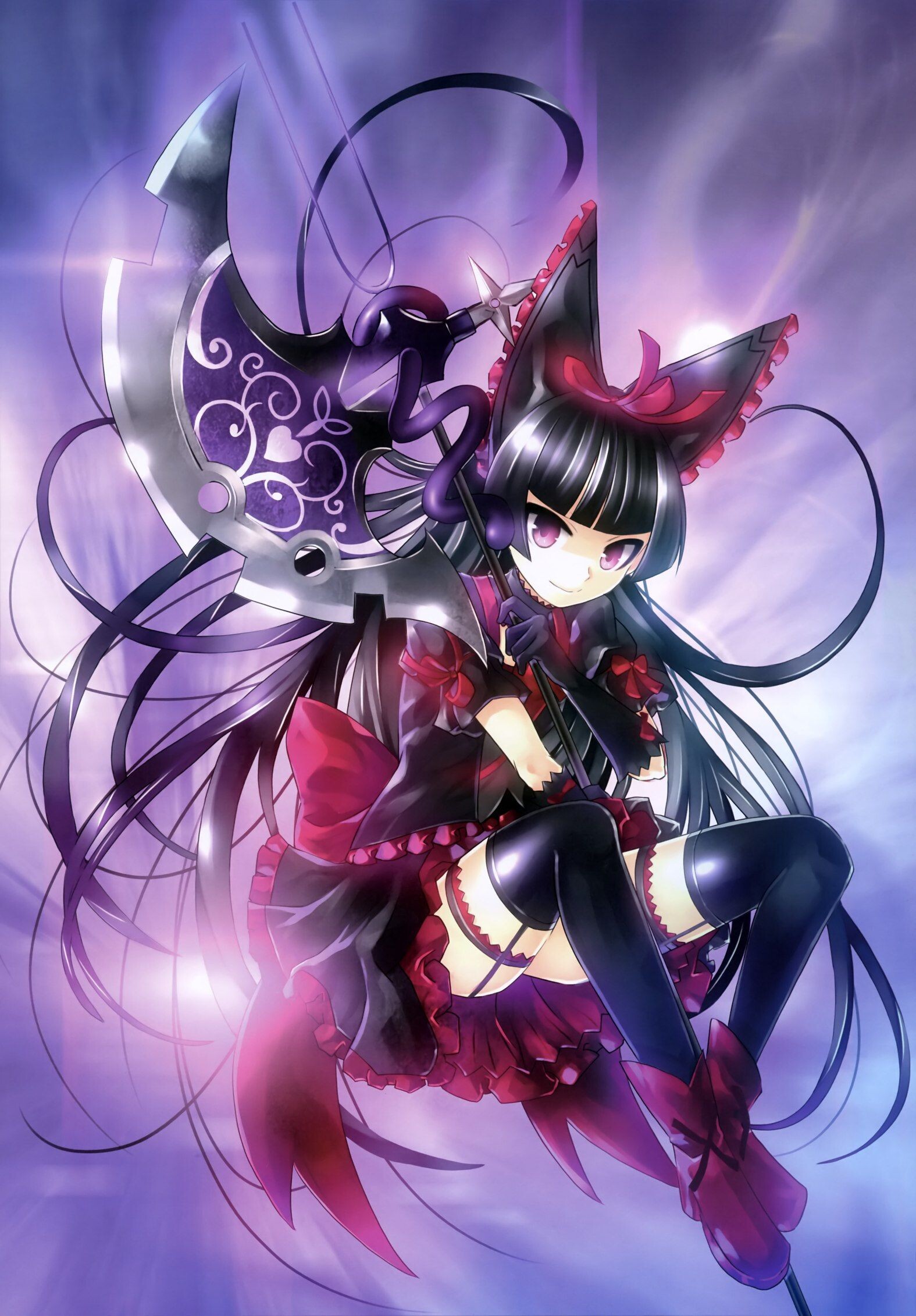 Rory Mercury, Gate anime, Divine power, Fearless warrior, 1580x2270 HD Phone