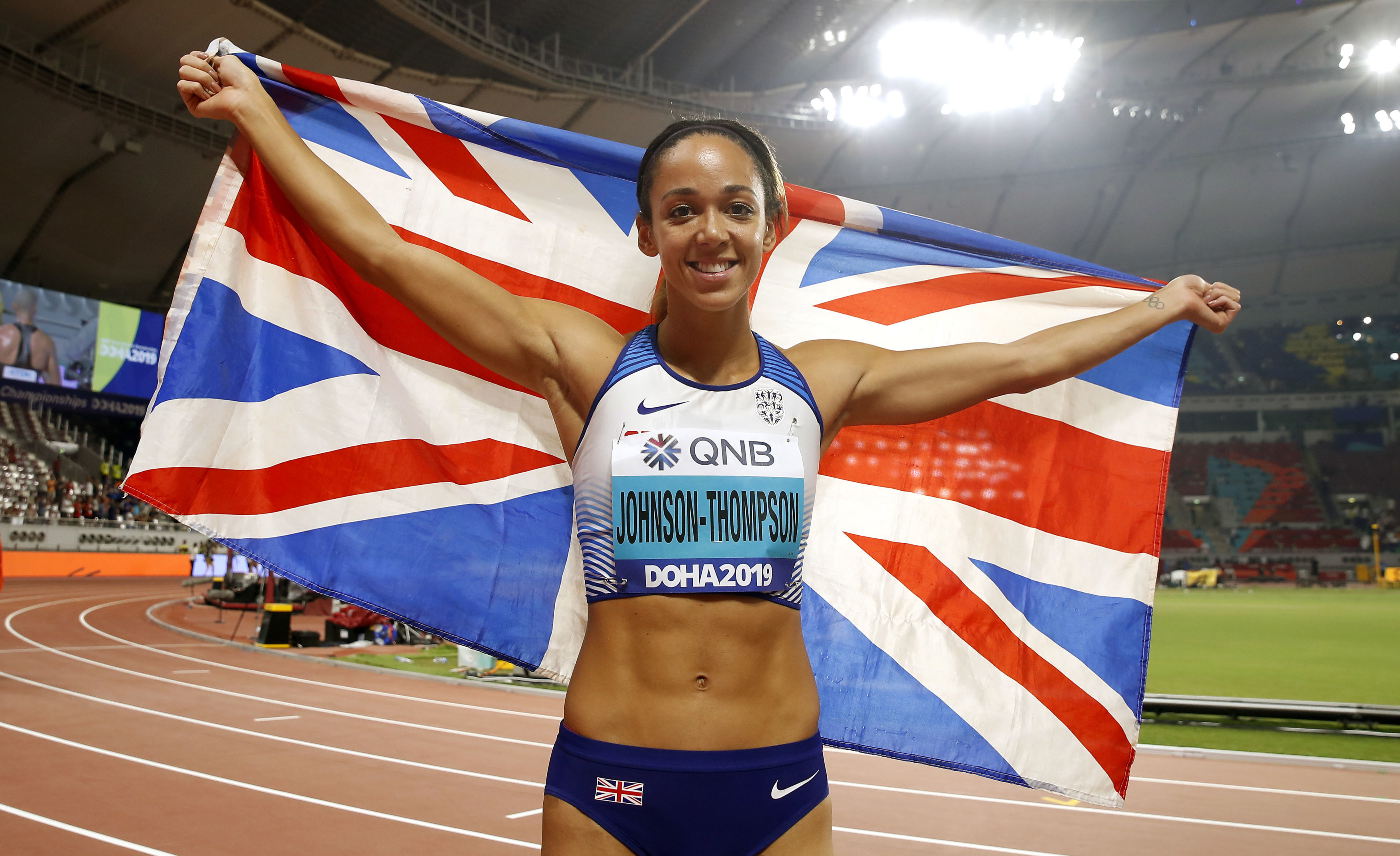 Doha 2019, Katarina Johnson-Thompson Wallpaper, 3500x2140 HD Desktop