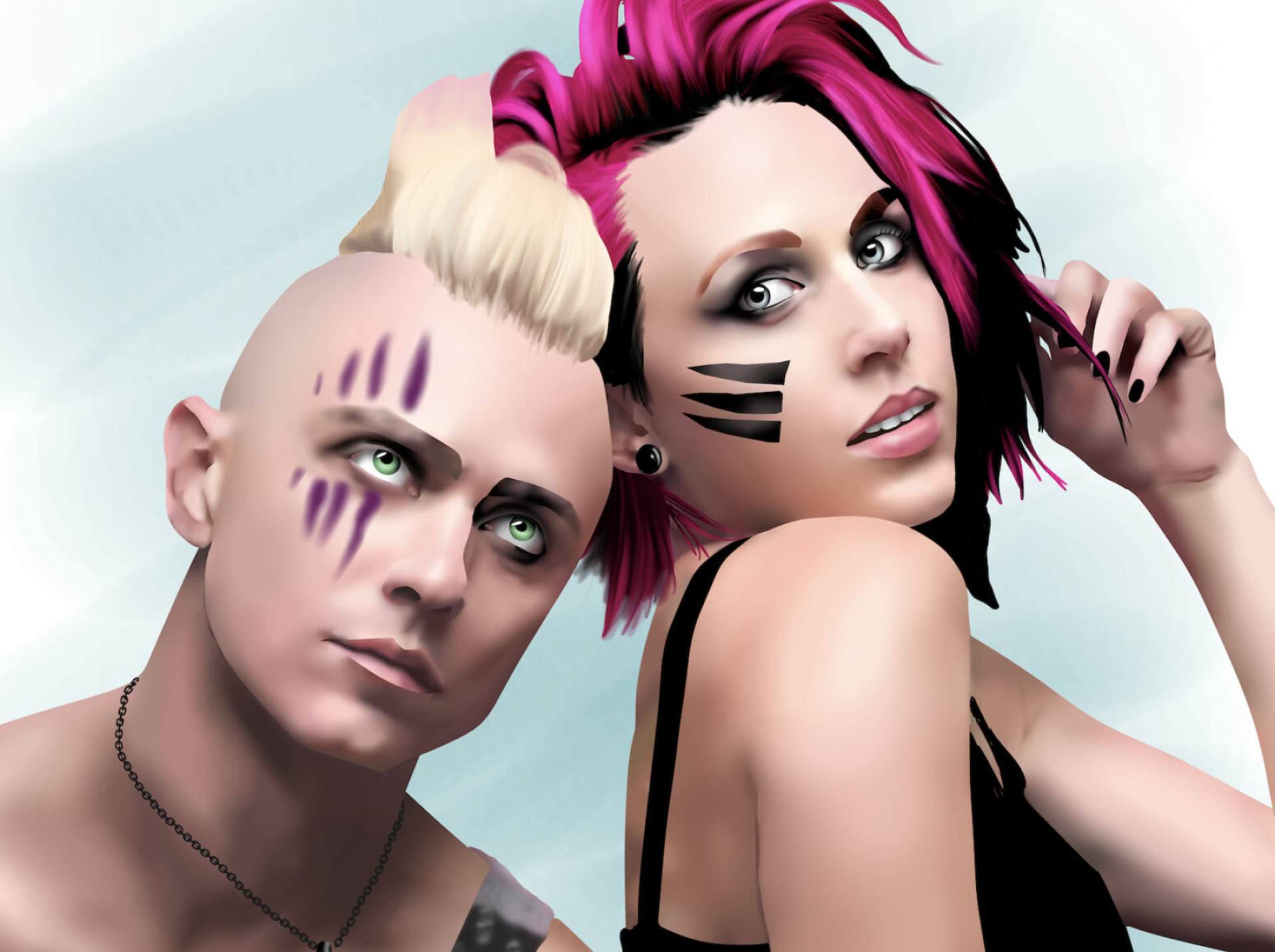 Icon For Hire's artistic expression, Creative visuals, ArtStation showcase, Music and art fusion, 1920x1440 HD Desktop