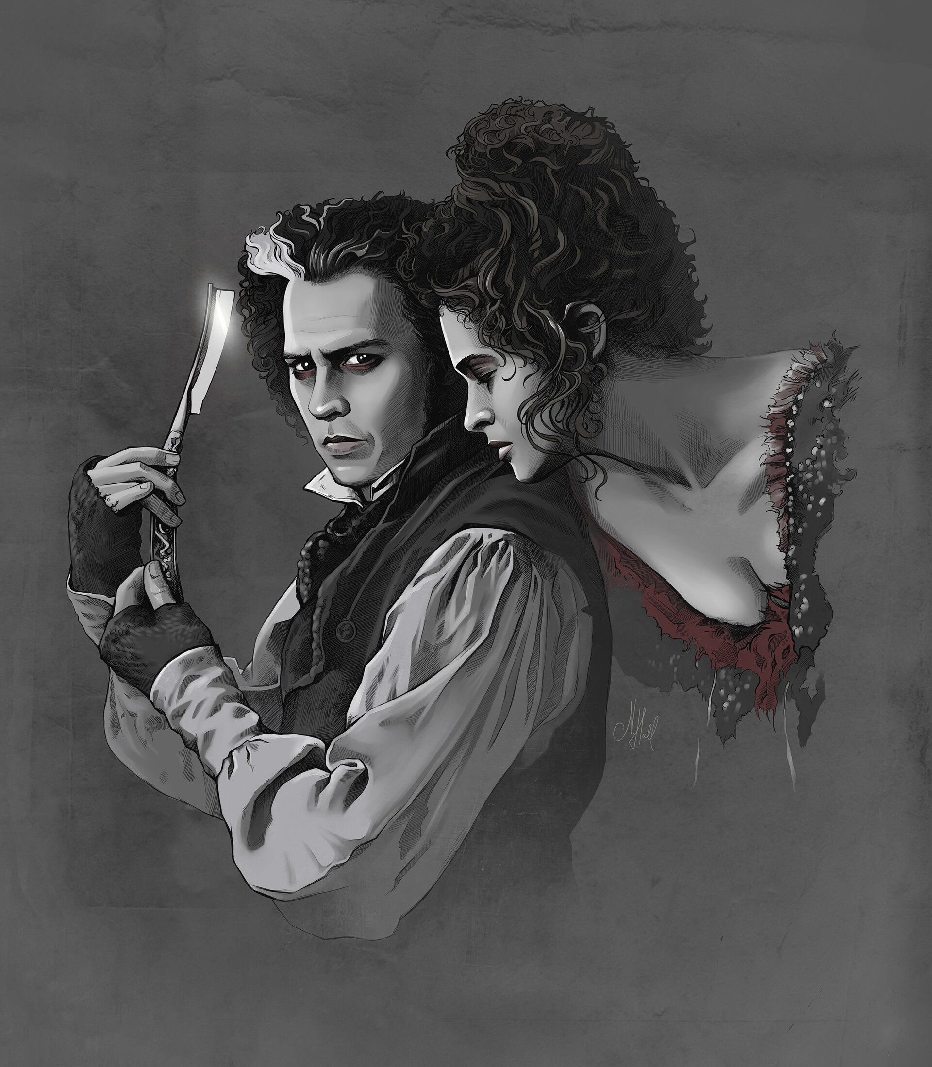 Natali Hall Sweeney Todd, Mrs. Lovett, Mrs. Lovett, Lovett, 1920x2200 HD Phone