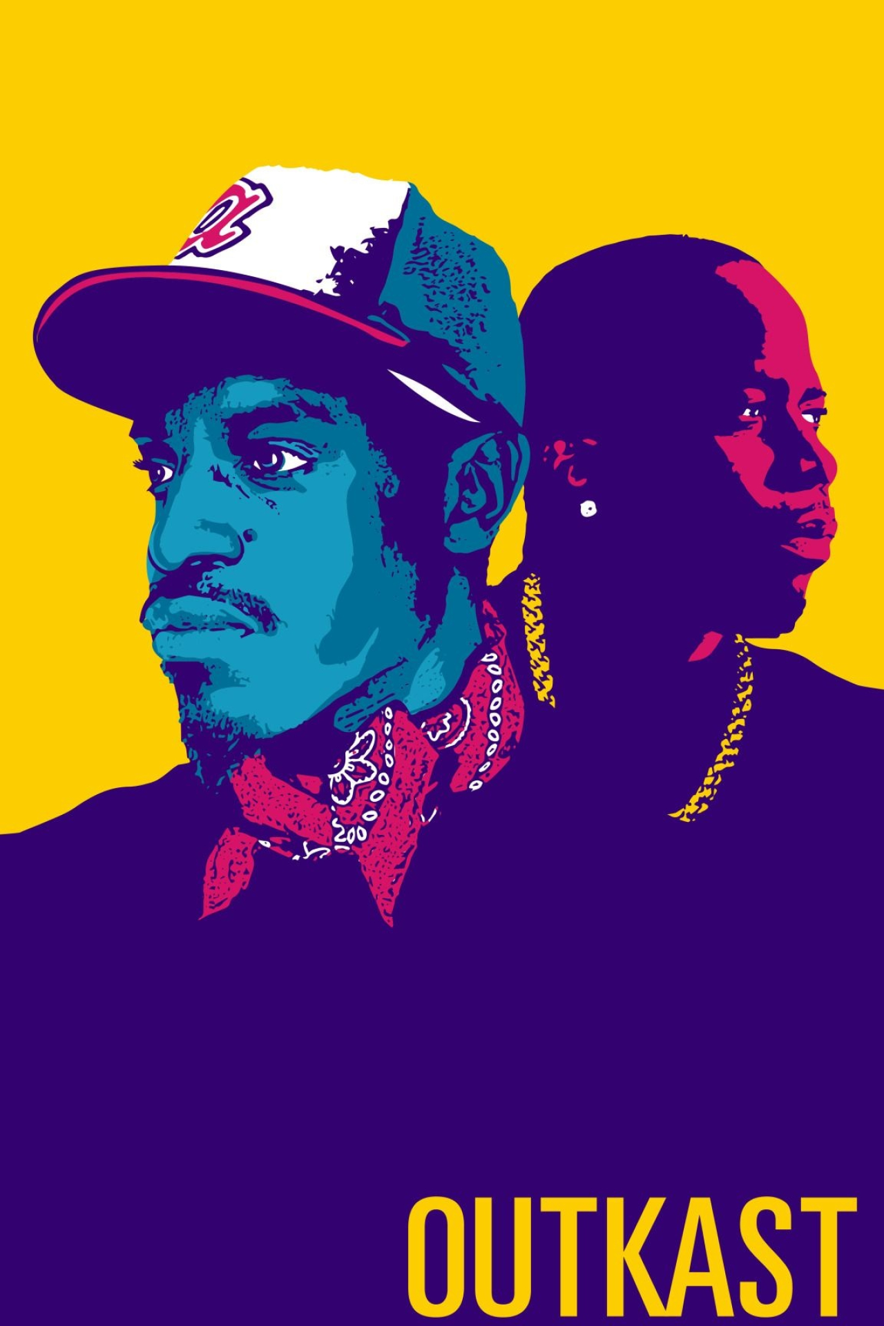 OutKast, Music group, Outkast hip hop, Hip hop music, 1280x1920 HD Phone