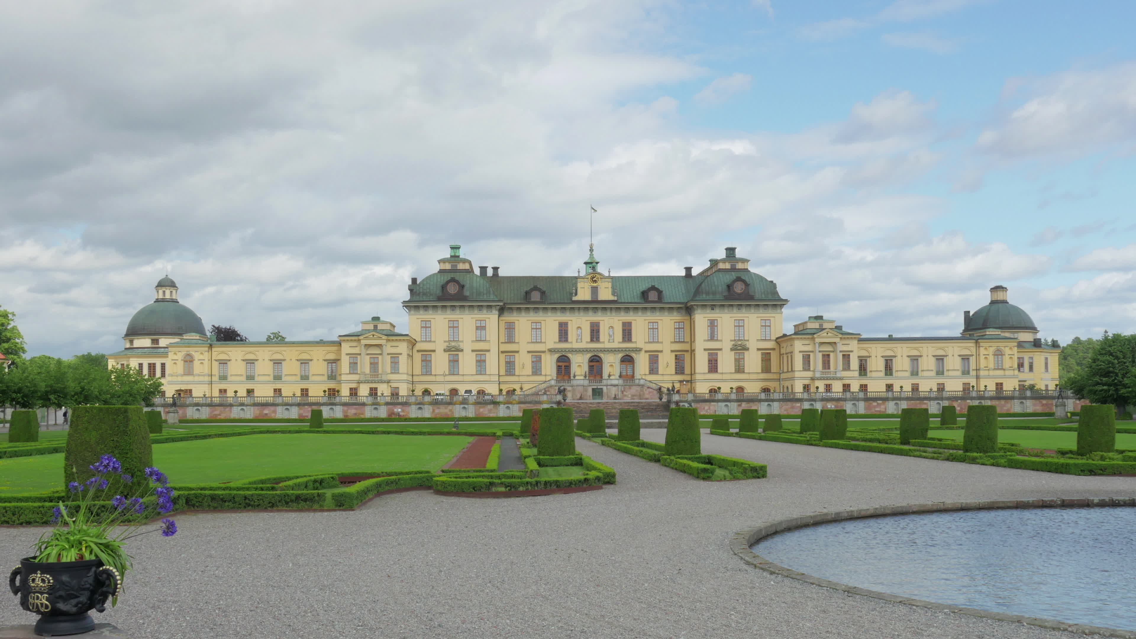 Drottningholm Palace, Stockholm, Sweden, Stock video, 3840x2160 4K Desktop