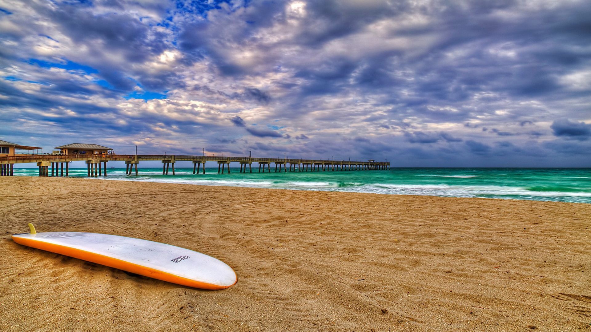 Huntington Beach, Nike beach, California, 1920x1080 Full HD Desktop