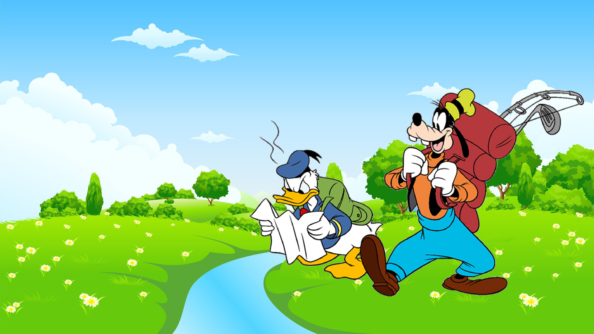 Goofy, Donald Duck Wallpaper, 1920x1080 Full HD Desktop