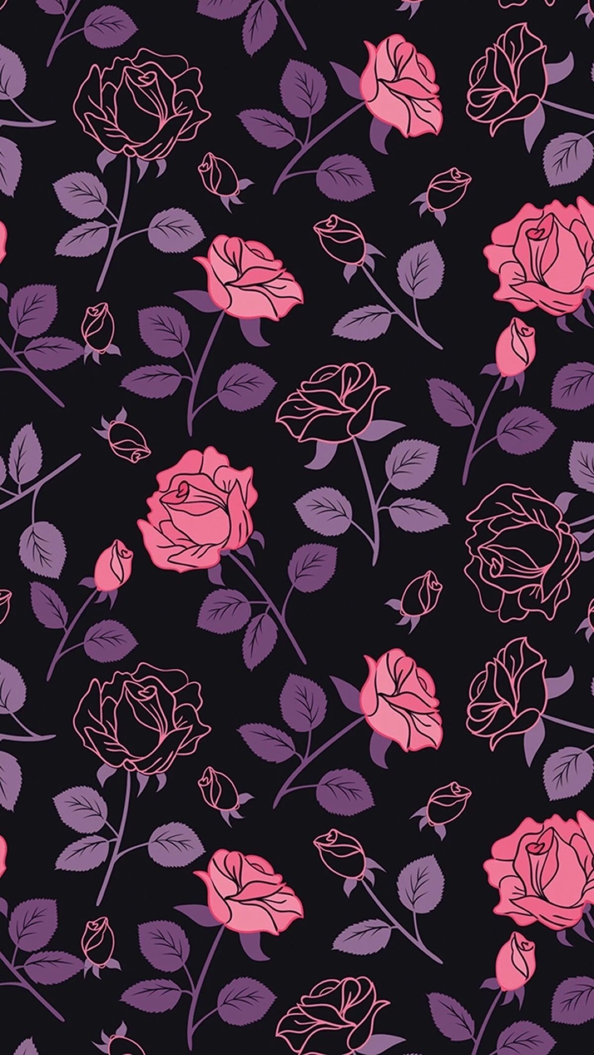 Roses, Goths Wallpaper, 1200x2140 HD Phone