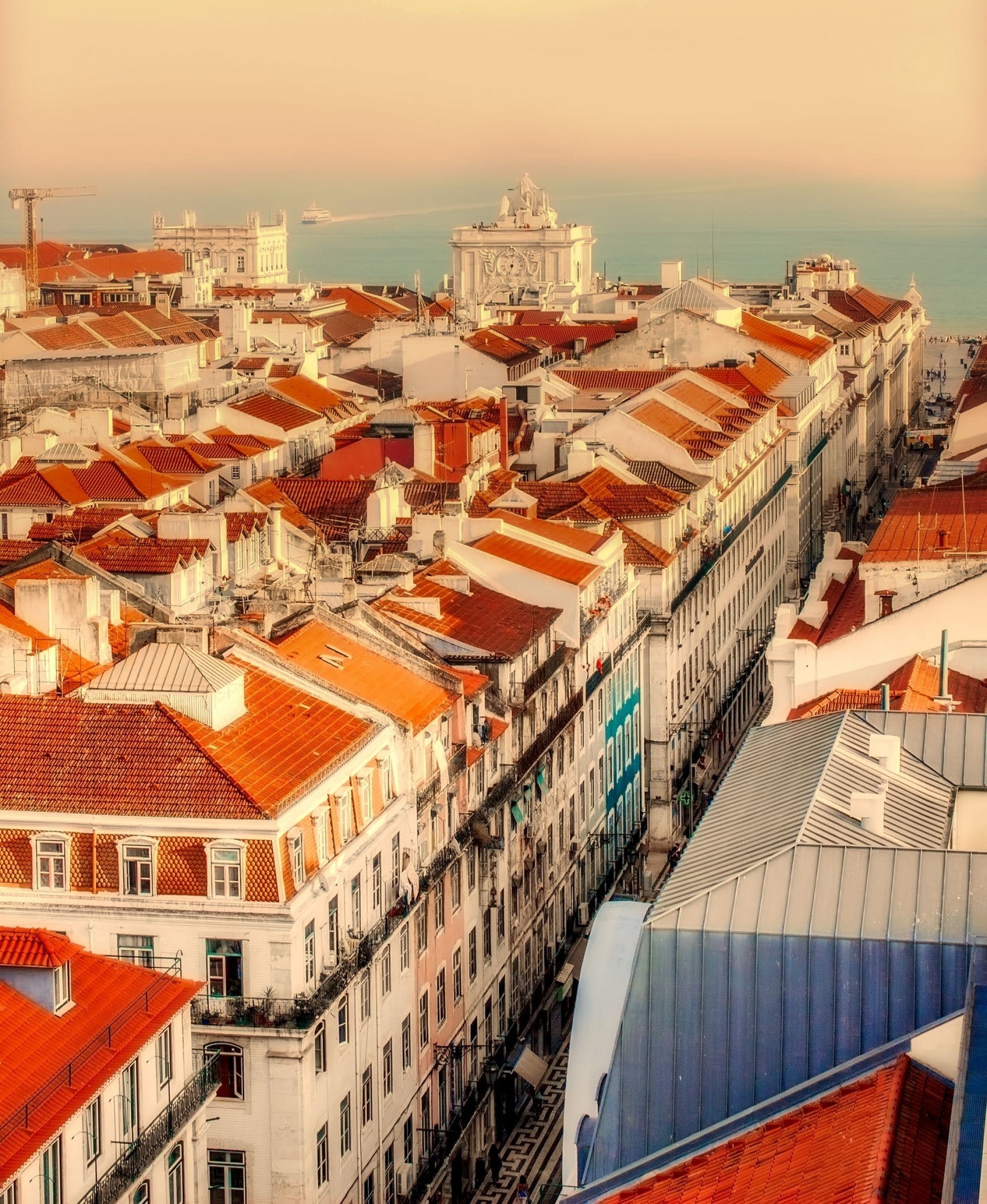 Cityscape, Lisbon (Portugal) Wallpaper, 1920x2350 HD Phone