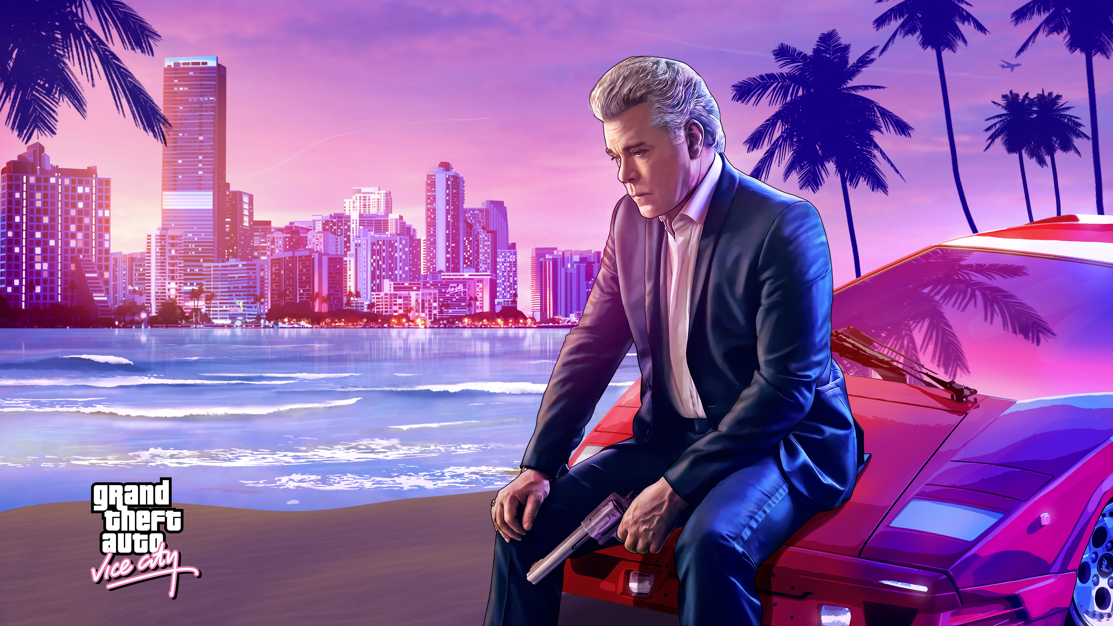 GTA: Vice City, Nostalgic gaming, Vibrant visuals, Crime-filled adventures, 3840x2160 4K Desktop