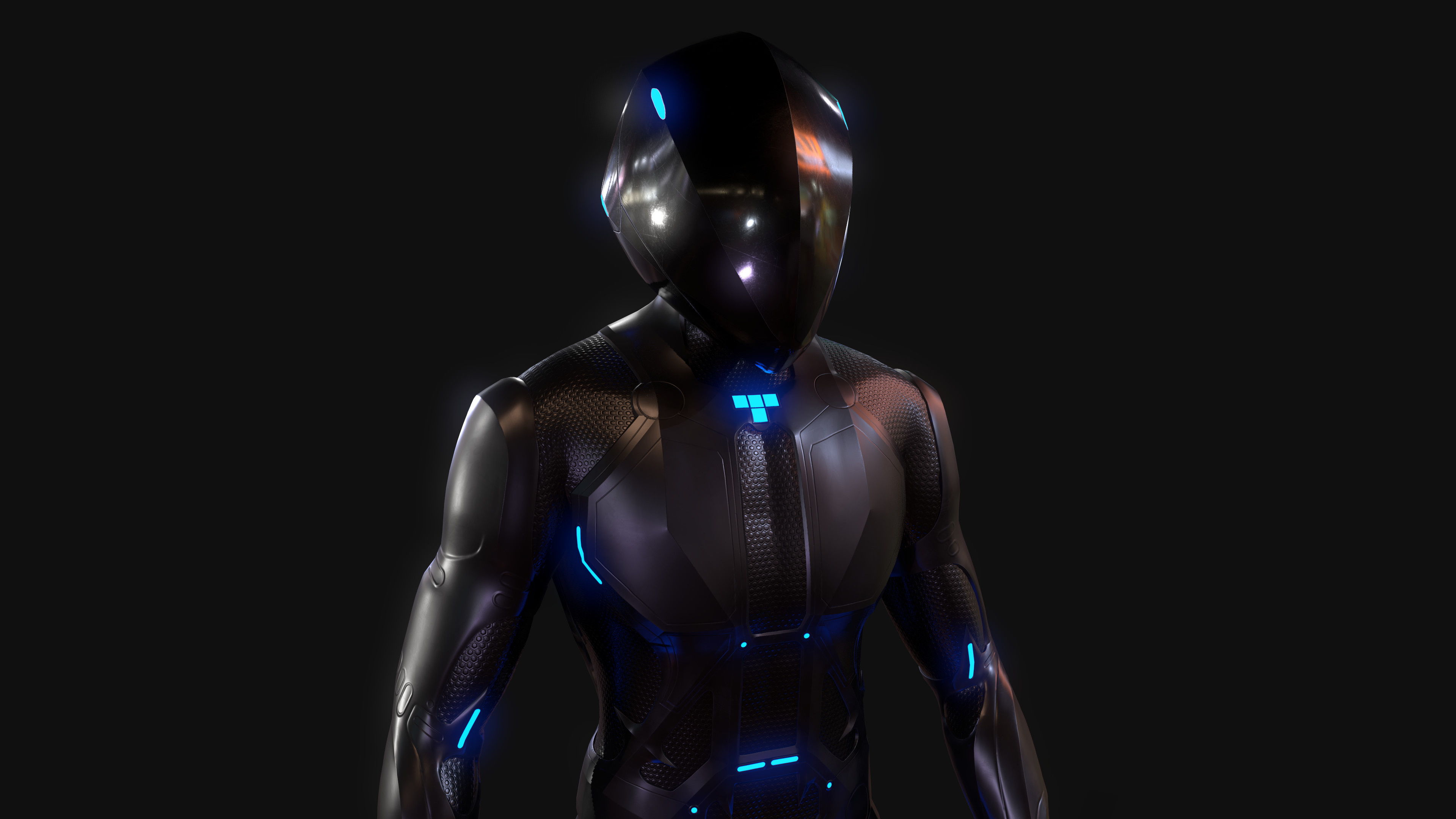 Tron movie, Artstation Tron, Digital art, Futuristic aesthetics, 3840x2160 4K Desktop