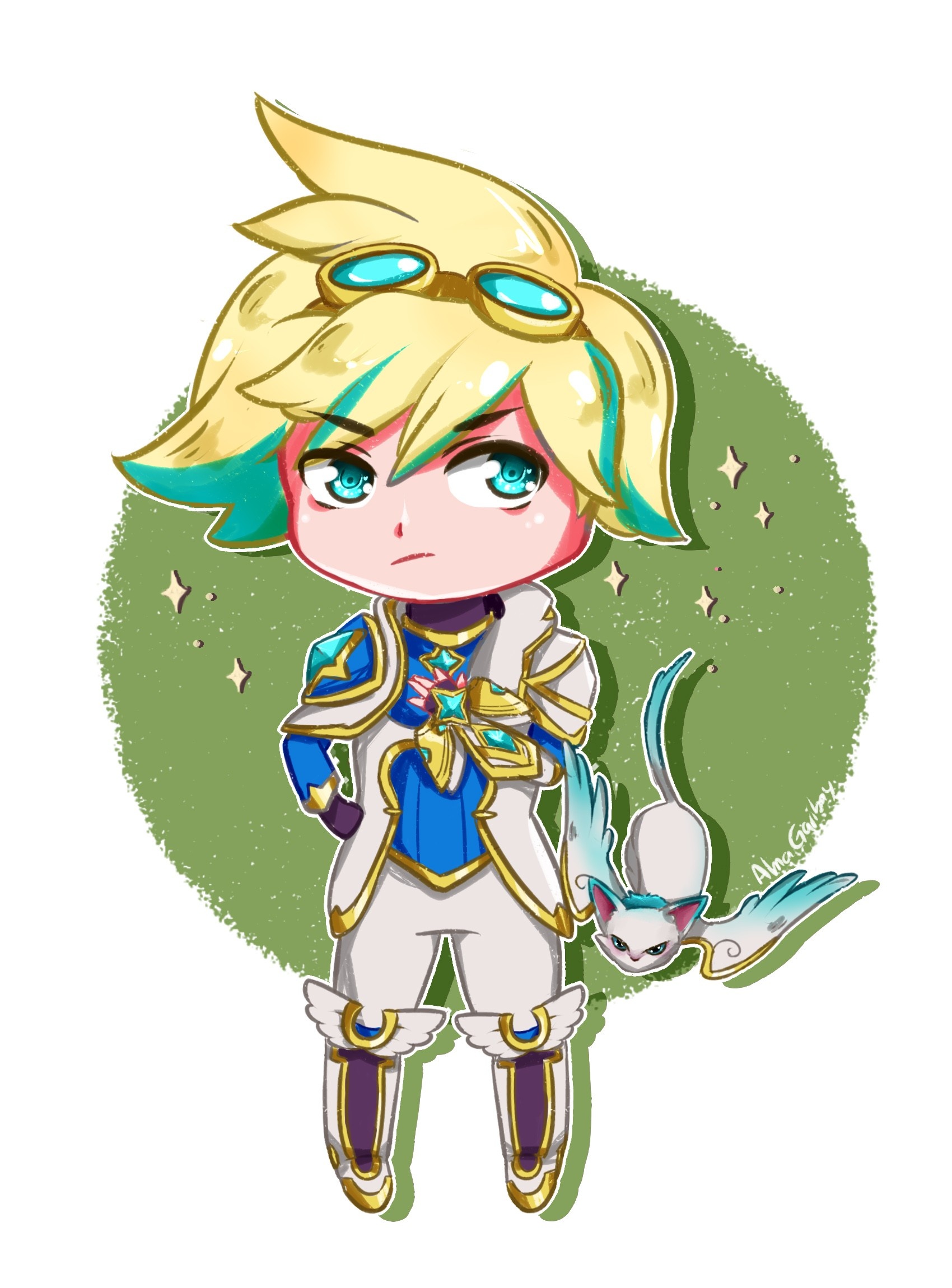 League of Legends, Chibi, Star Guardian Ezreal, LOL stats, 1700x2300 HD Phone