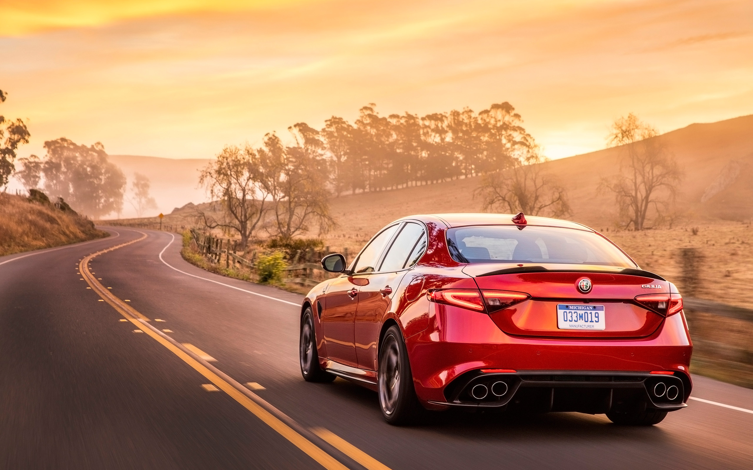 Giulia Rear View, Alfa Romeo Wallpaper, 2560x1600 HD Desktop