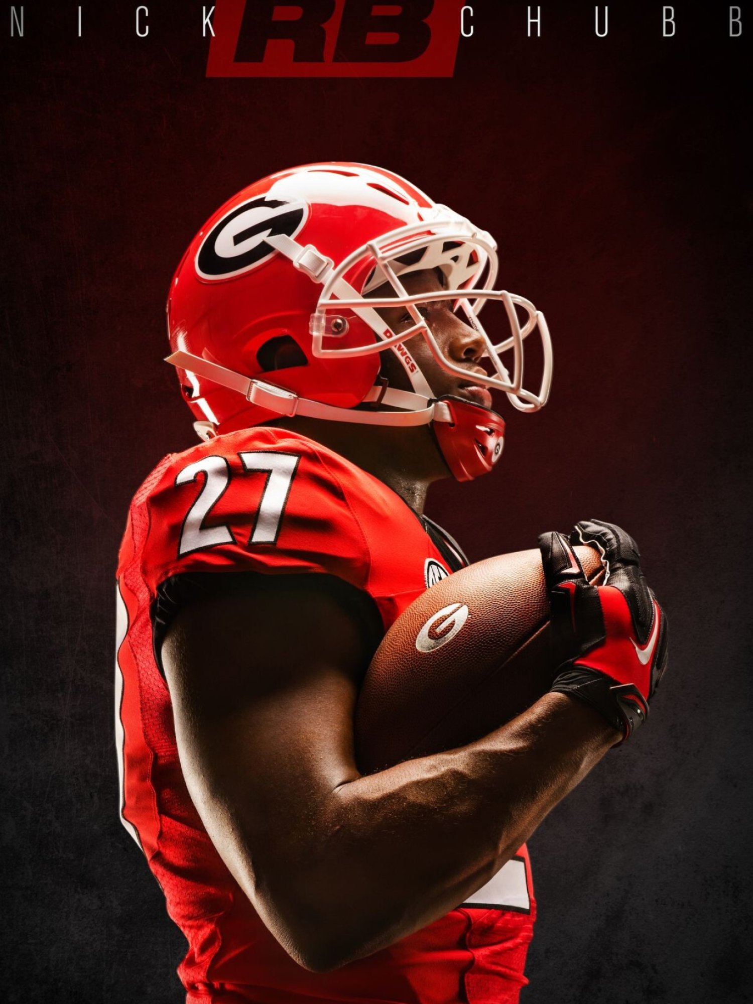 UGA Football, RB Nick Chubb, Georgia Bulldogs Football, College athletics, 1500x2000 HD Phone