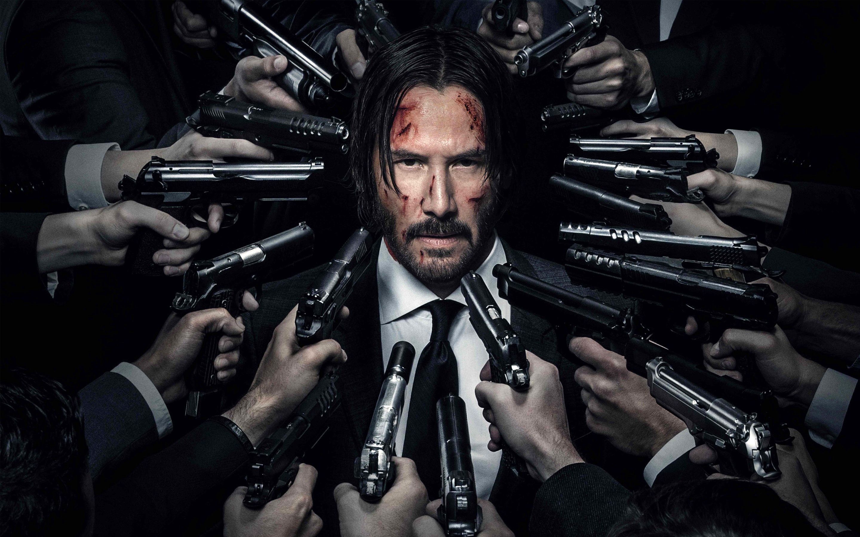 John Wick 2, Action-packed sequel, Intense fight scenes, Stylish wallpapers, 2880x1800 HD Desktop