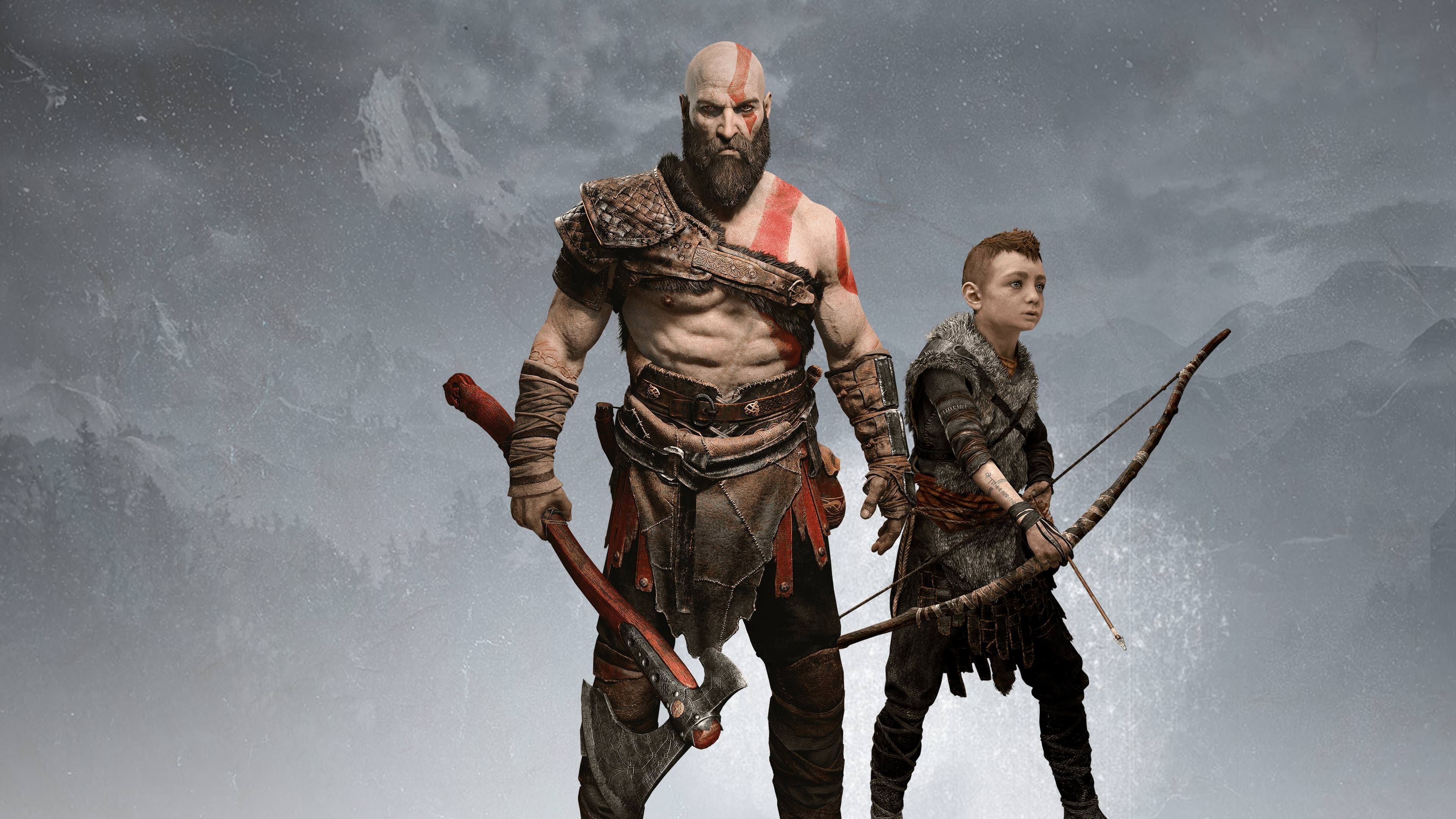 Atreus, Kratos Wallpaper, 3840x2160 4K Desktop