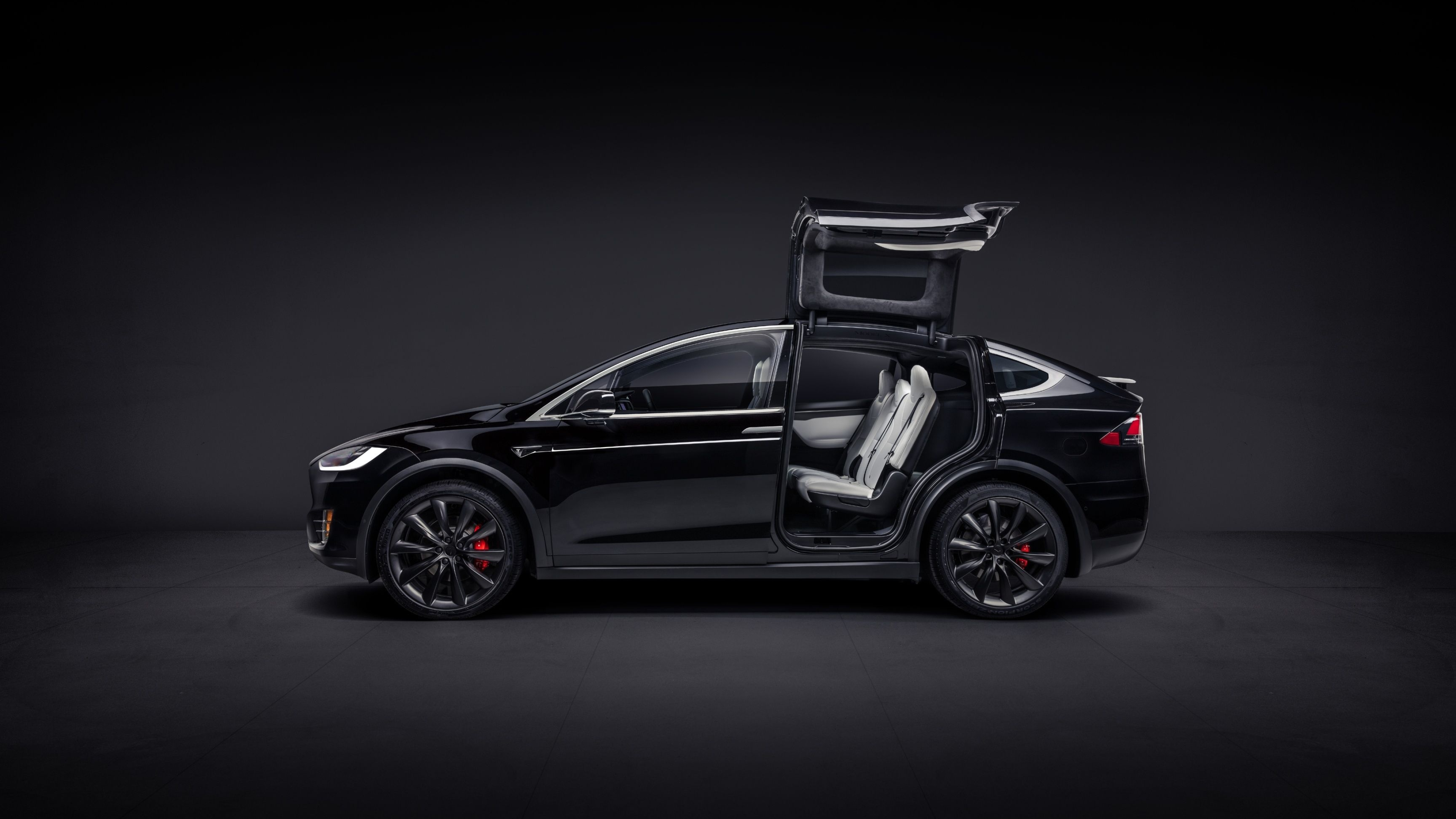 Left Side, Tesla Model X Wallpaper, 3840x2160 4K Desktop