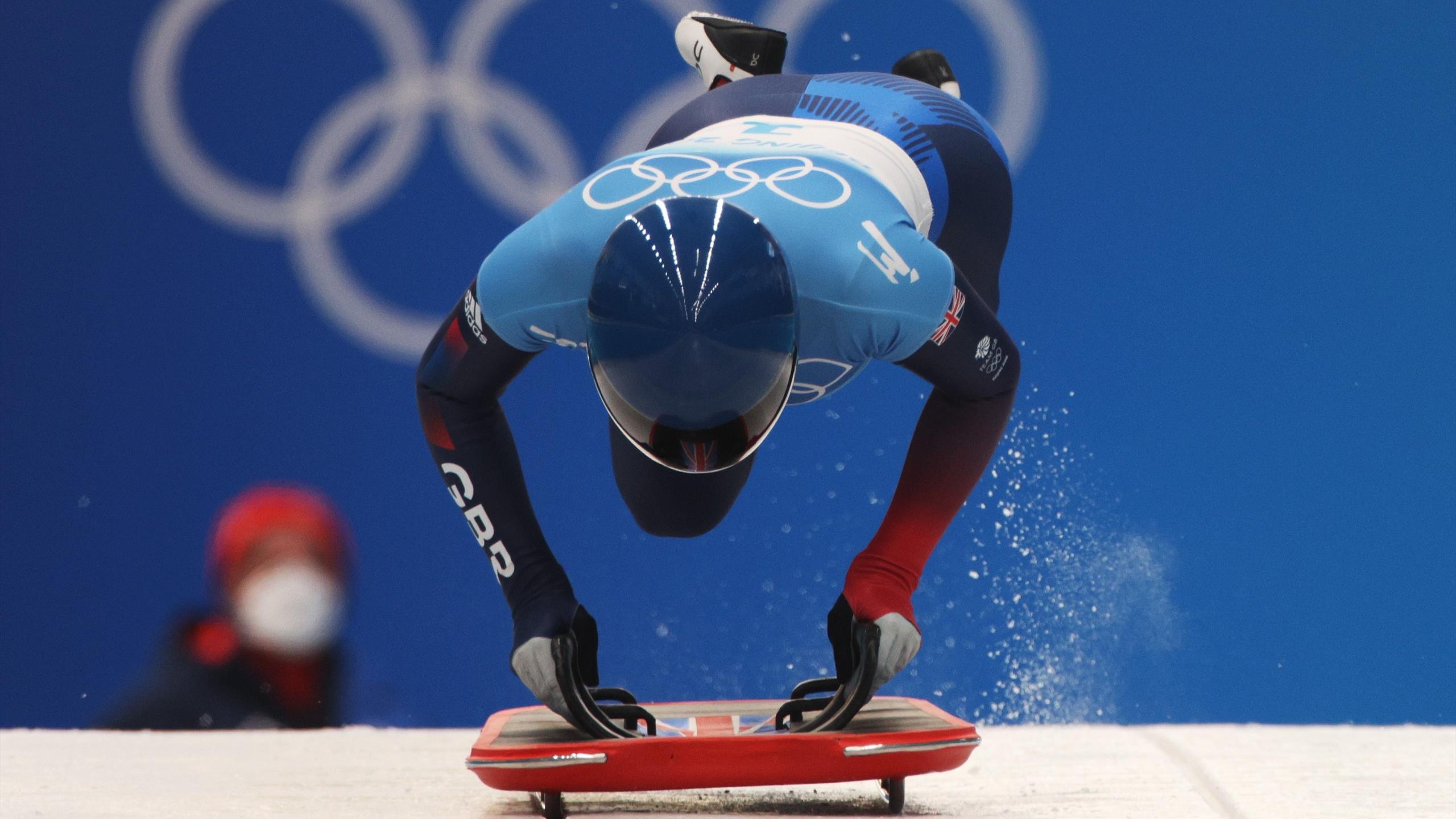 Winter Olympics 2022, Laura Deas, Brogan Crowley, Competitive skeleton runs, 2560x1440 HD Desktop