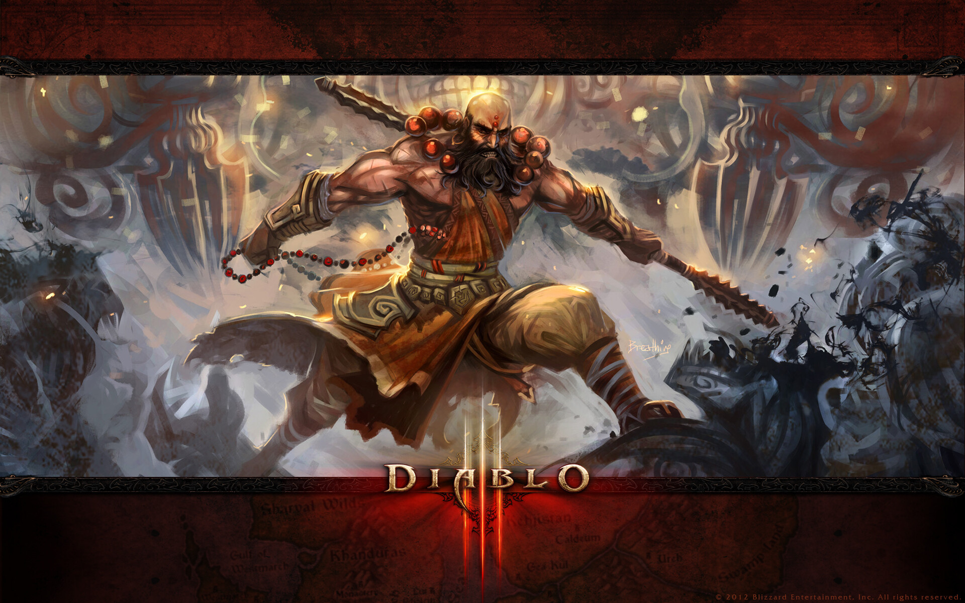 Holy Monk, Diablo Wallpaper, 1920x1200 HD Desktop