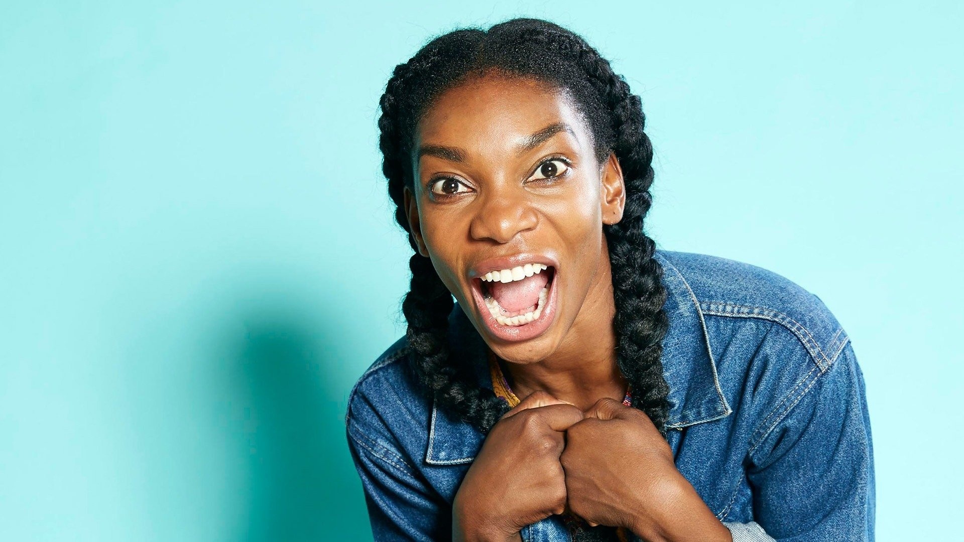 Michaela Coel, Versatile actress, Rising star, Compelling performances, 1920x1080 Full HD Desktop