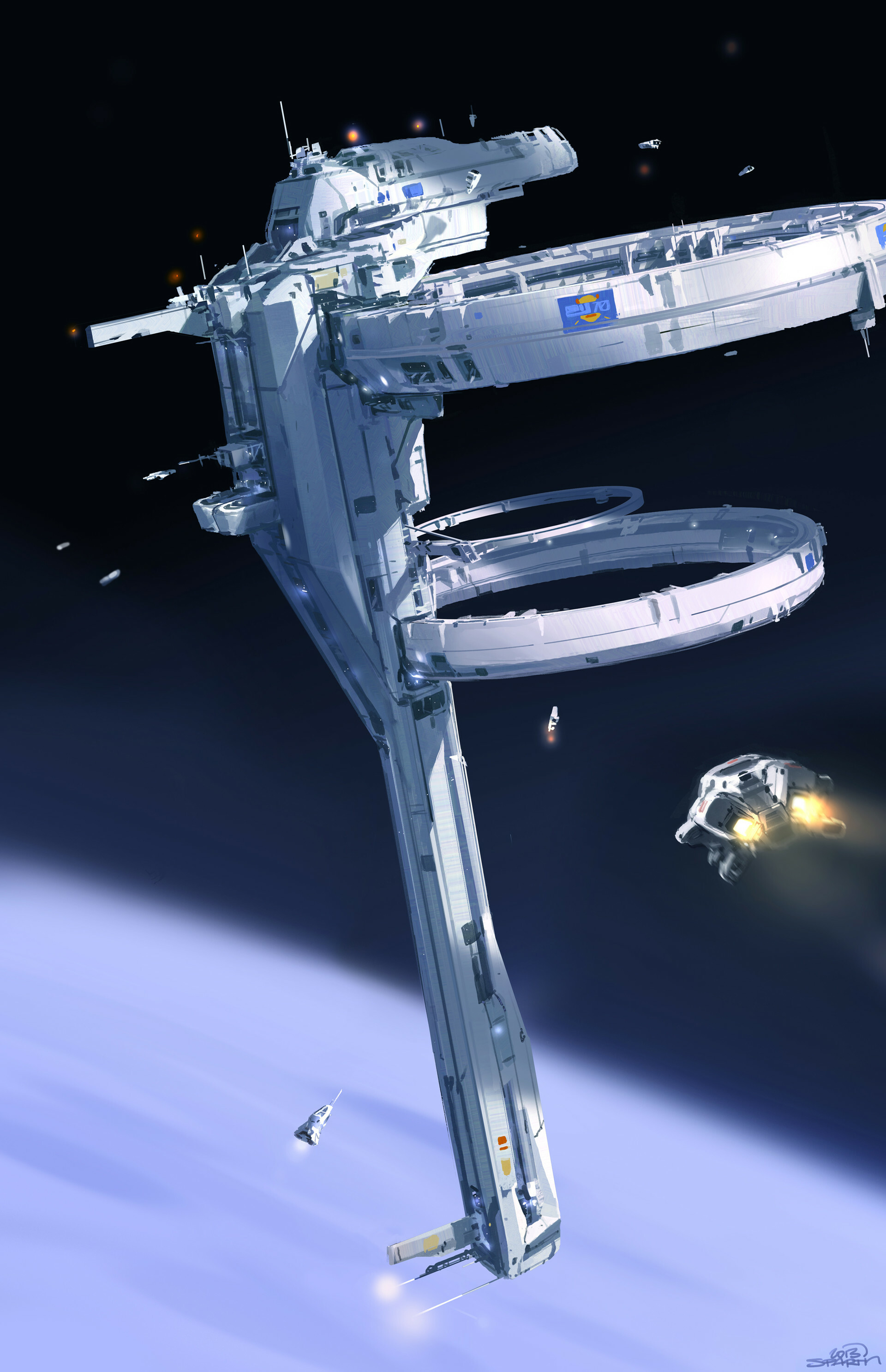 Halo 5, Space Stations Wallpaper, 1920x2980 HD Phone