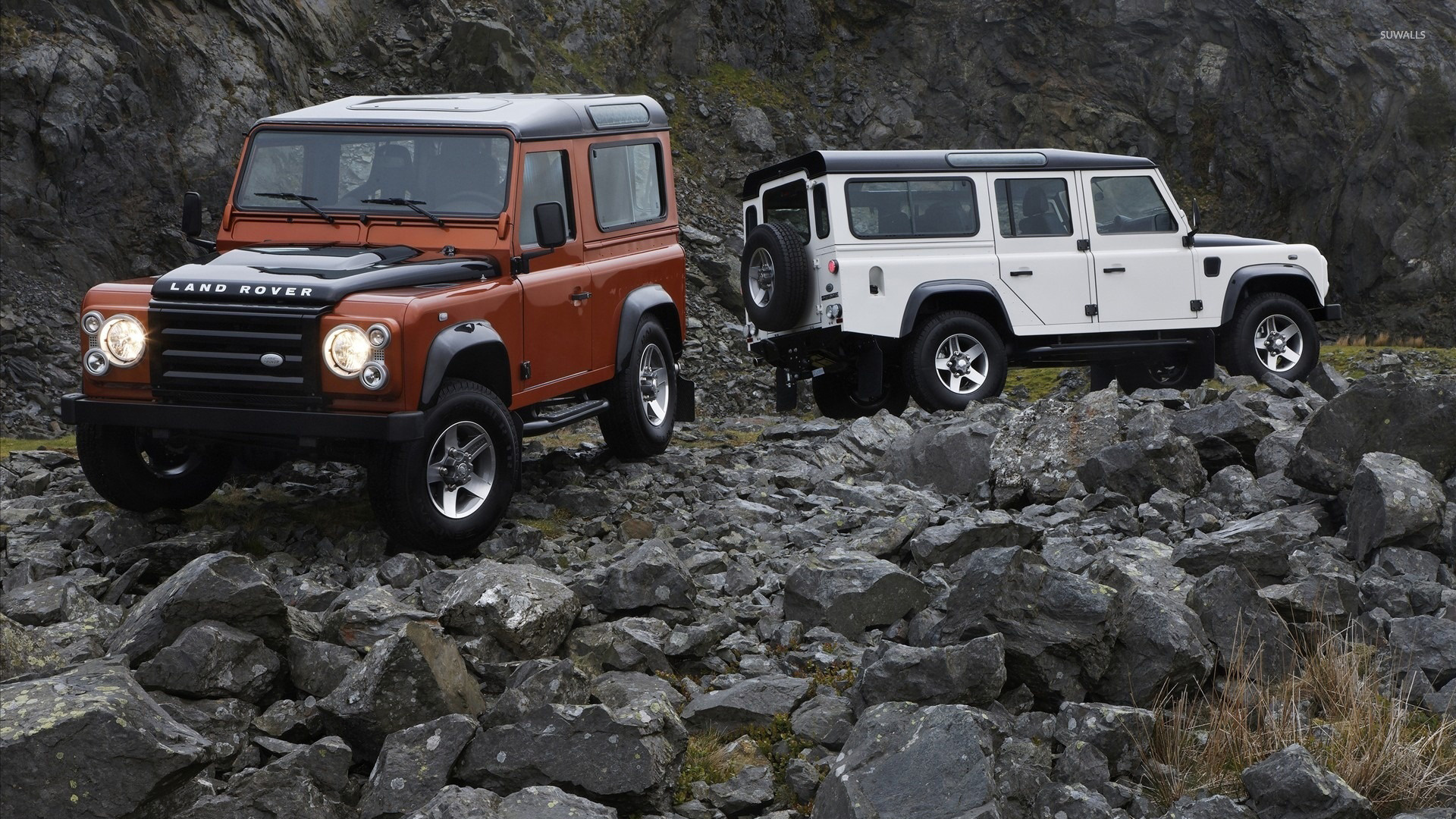 Two-door and Four-door, Land Rover Defender Wallpaper, 1920x1080 Full HD Desktop