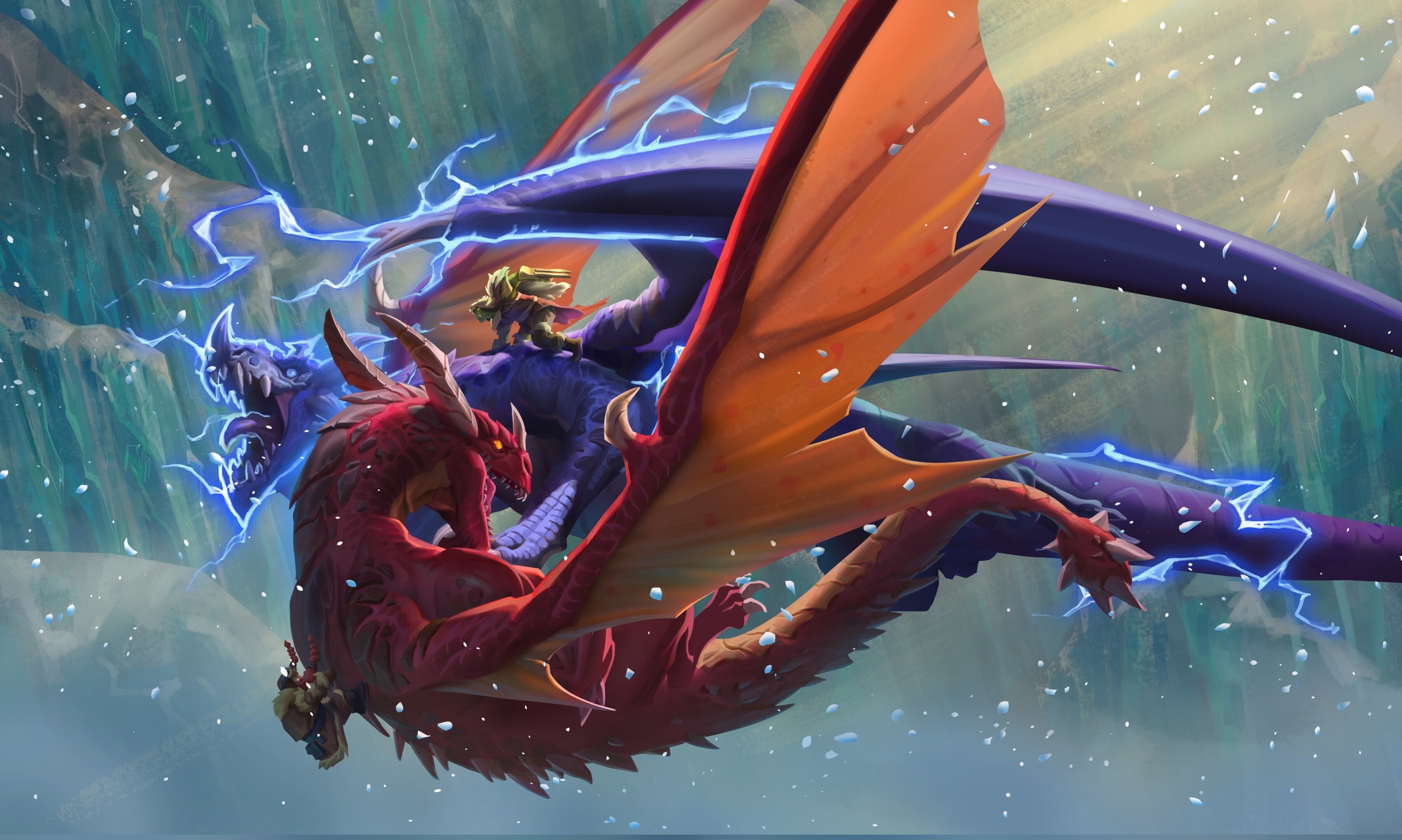 Hearthstone, Erbe der Drachen, 4K HD games wallpapers, Epic card battles, 3610x2160 HD Desktop