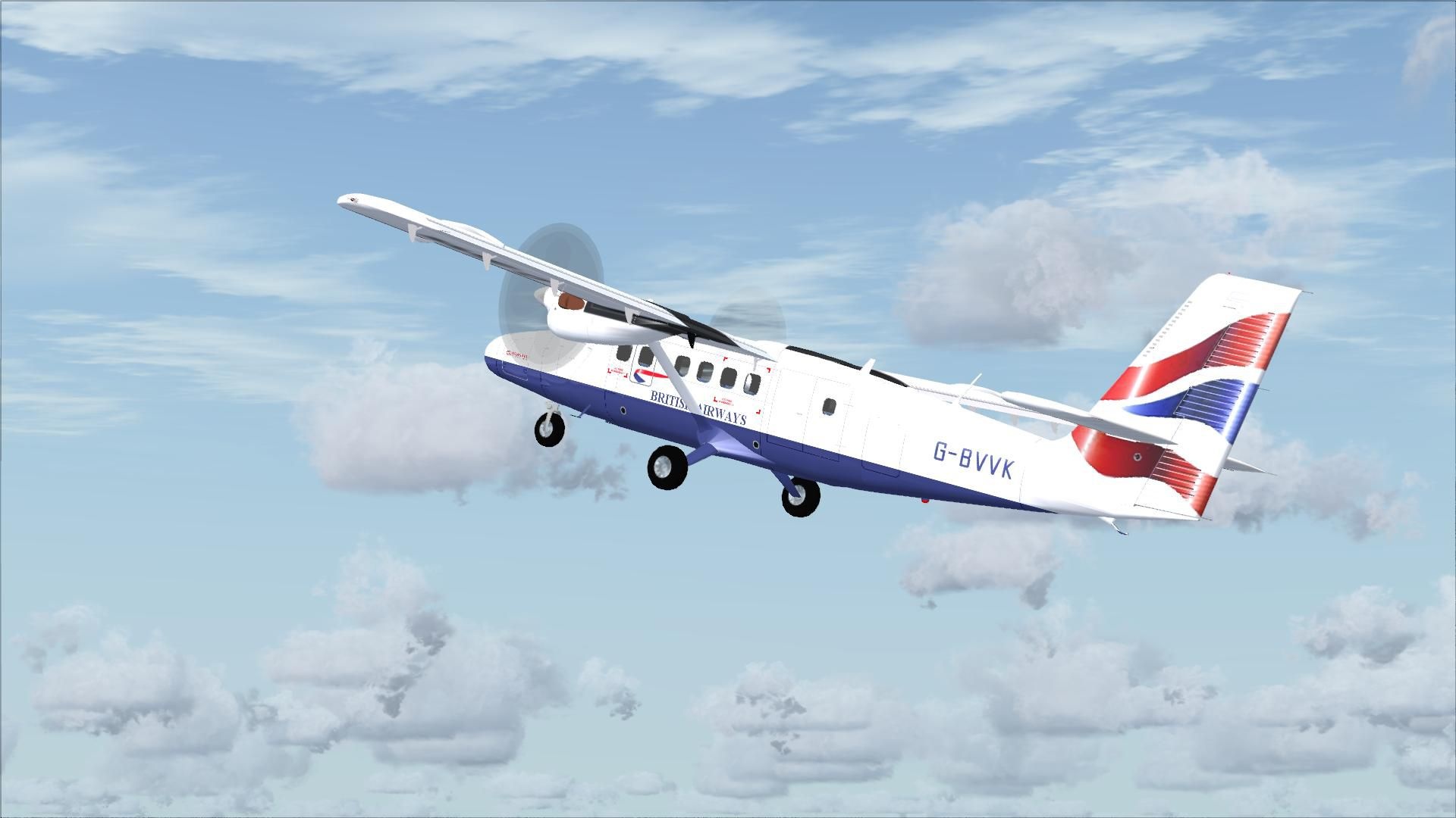 de Havilland Aircraft, DHC6-300 Twin Otter, FSX, 1920x1080 Full HD Desktop