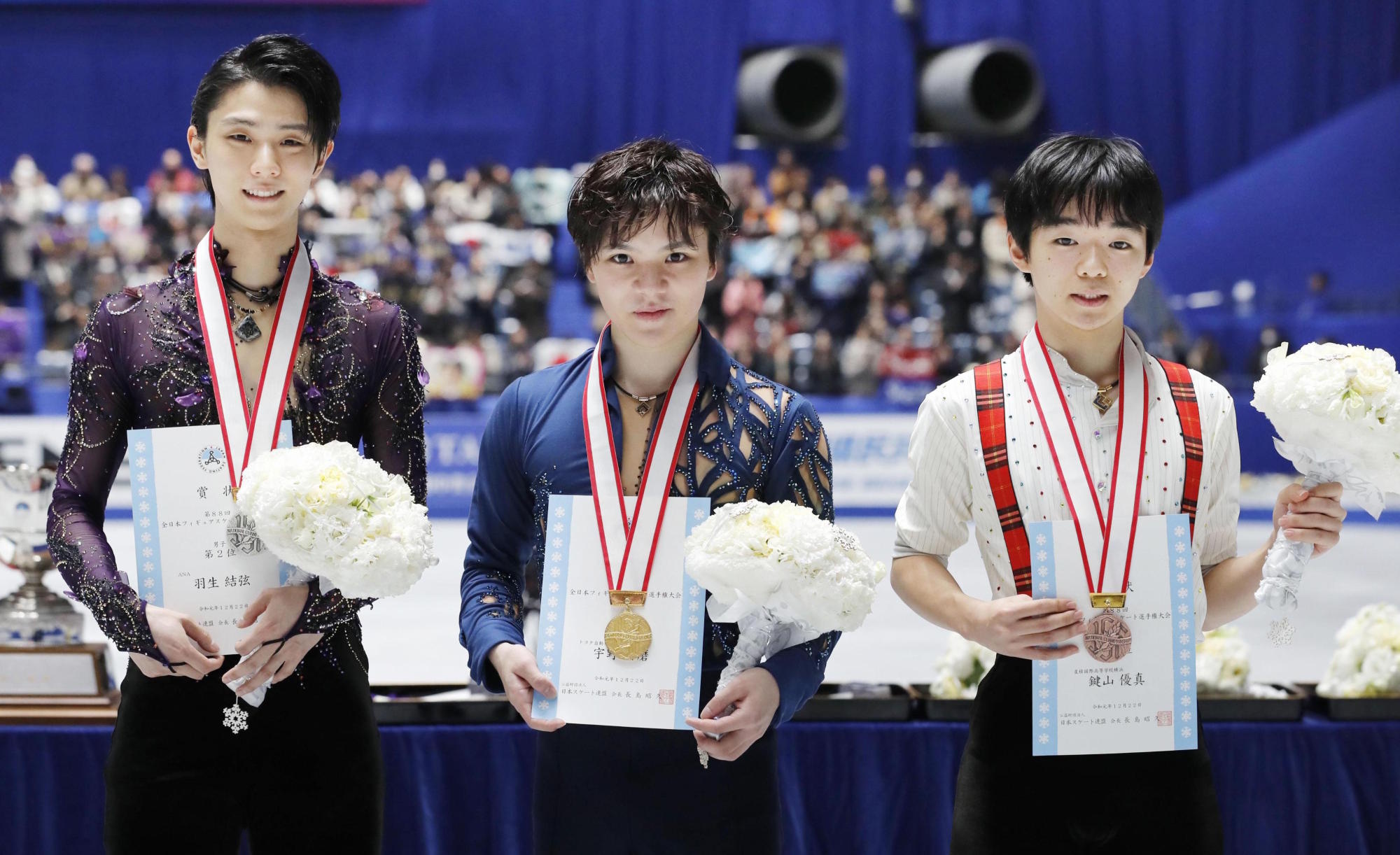 Shoma Uno, Fourth straight national title, Yuzuru Hanyu, 2000x1230 HD Desktop