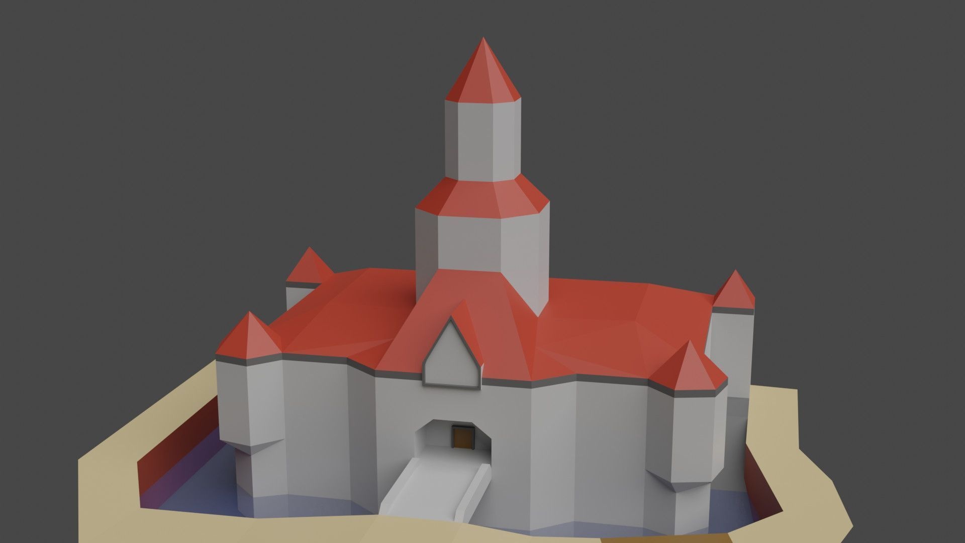 SM64 Peach's Castle 1920x1080