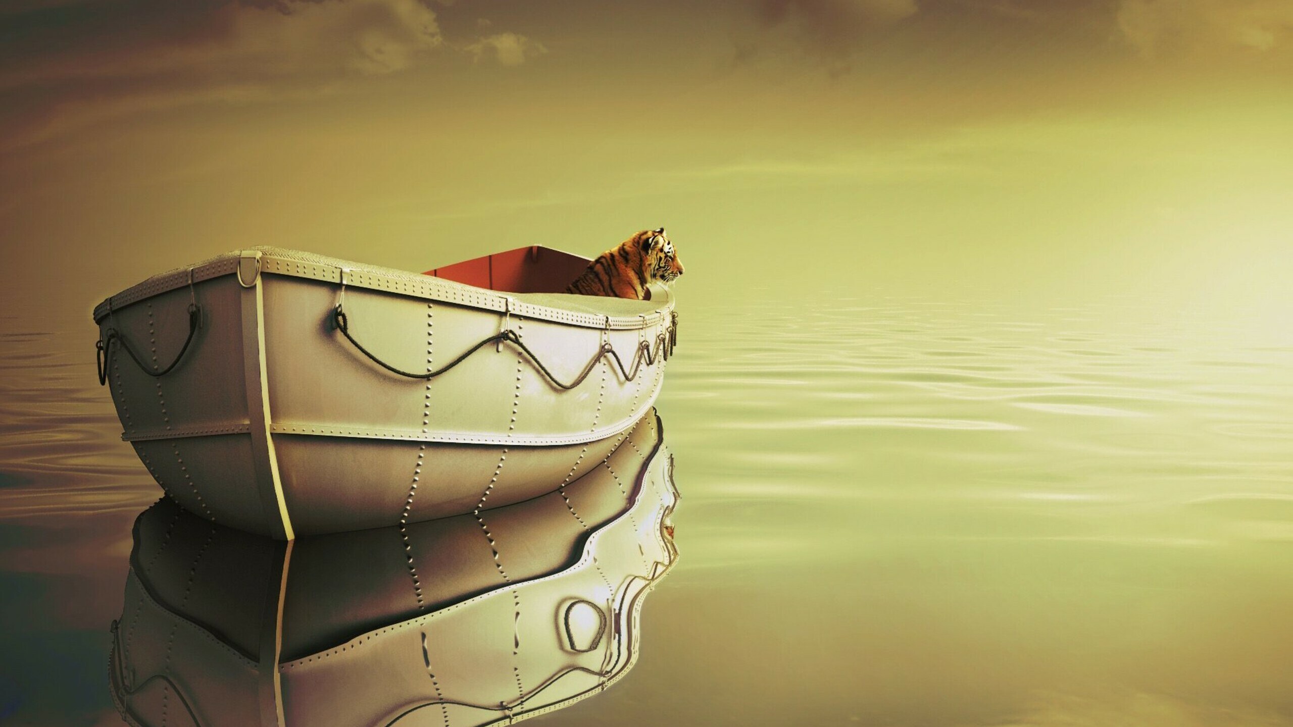 Life of Pi, Boat, 1440p resolution, Stunning pictures, 2560x1440 HD Desktop