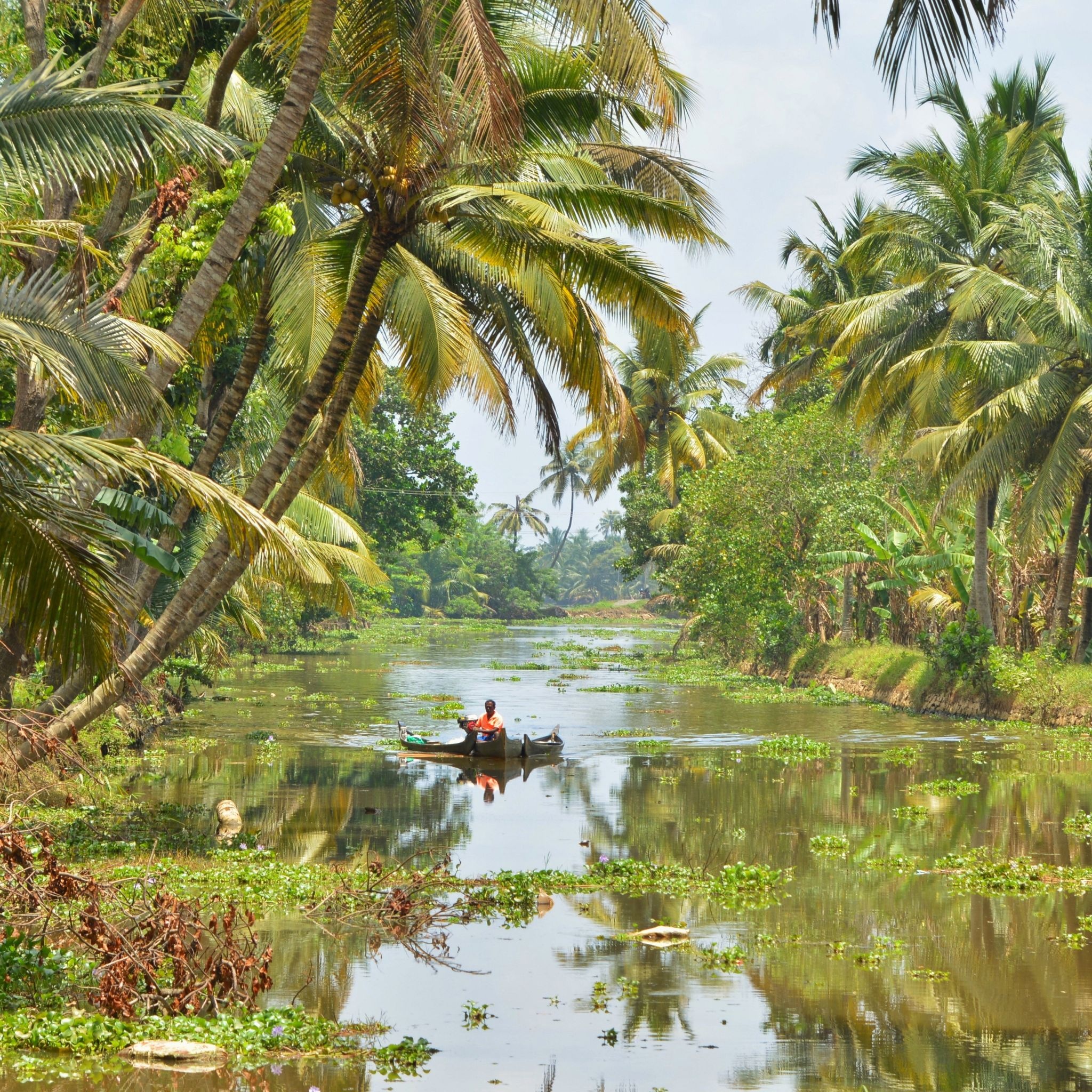 Houseboats in Kerala, Relaxing experience, Floating retreat, Unwind and rejuvenate, 2050x2050 HD Phone