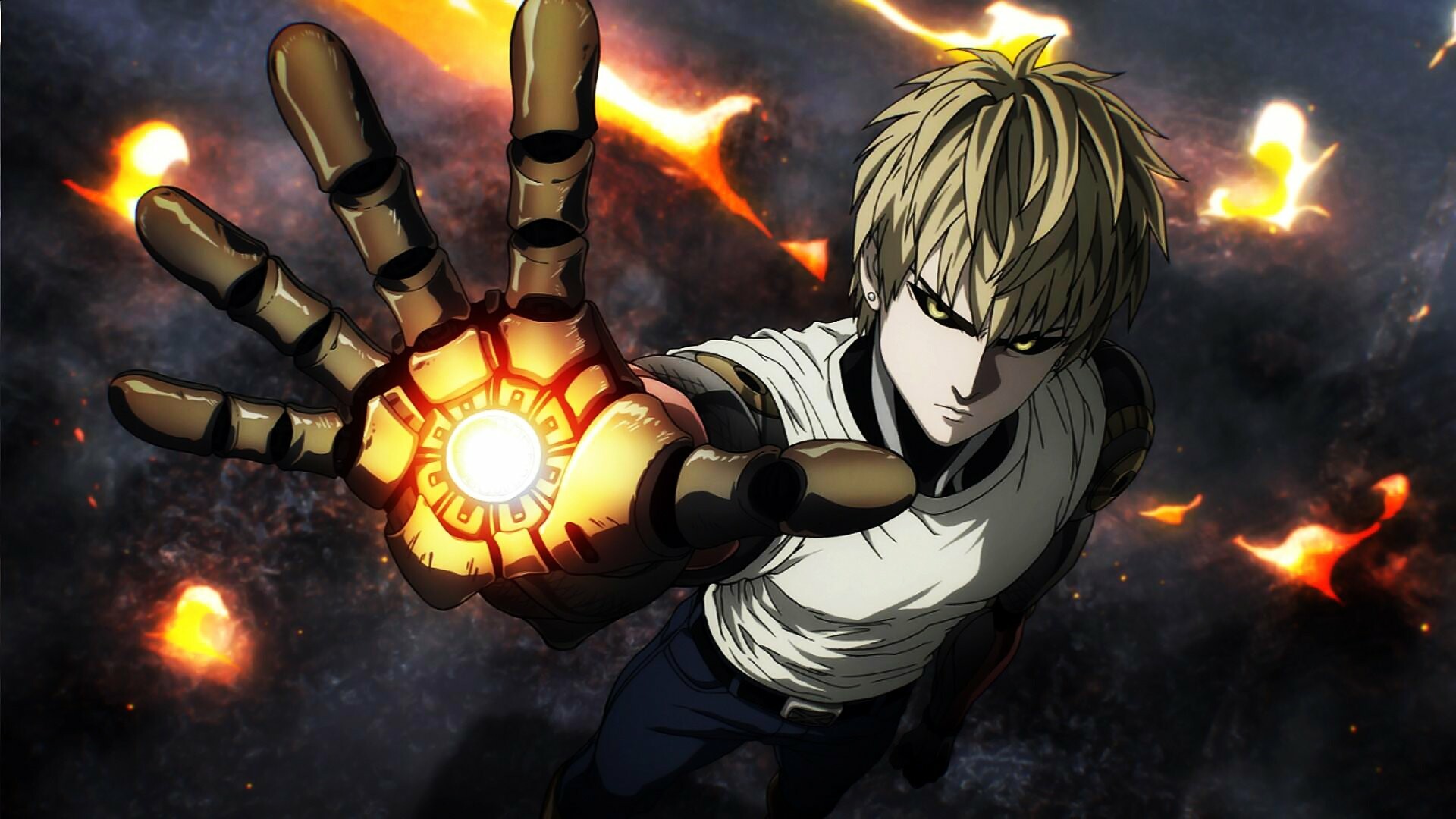 One-Punch Man, Genos' wallpapers, HD backgrounds, Robot hero, 1920x1080 Full HD Desktop