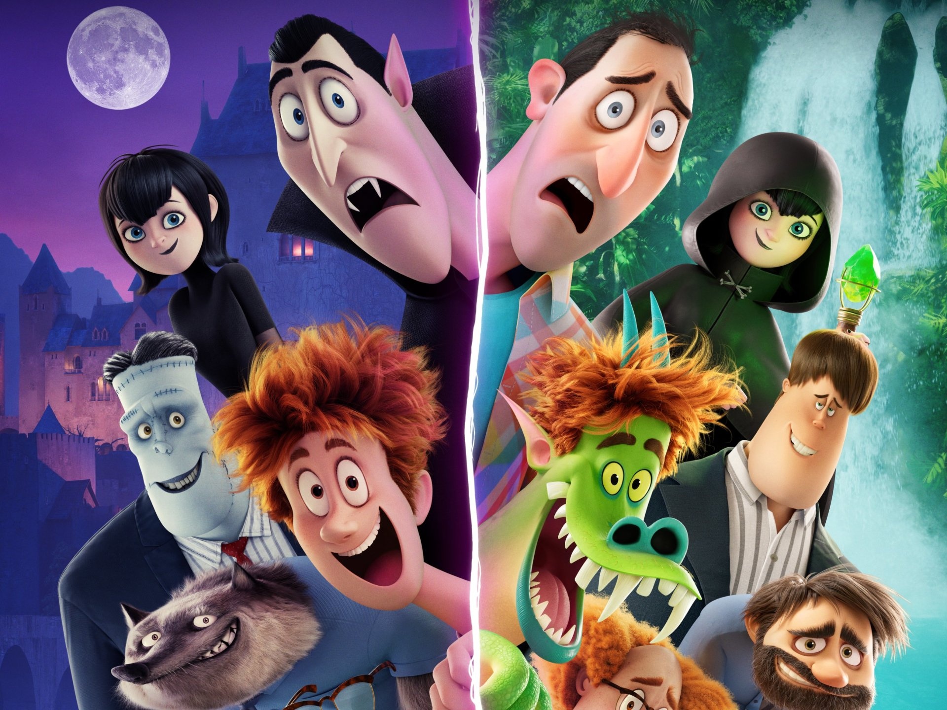 Hotel Transylvania, Monster family, Comical chaos, Fang-tastic hijinks, 1920x1440 HD Desktop